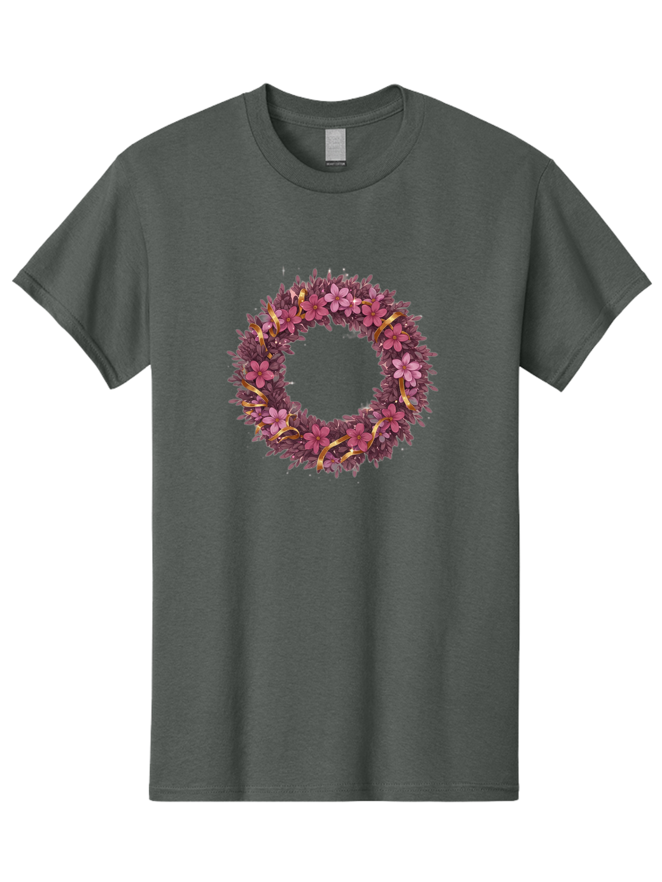 Purple-Wreath Men'S Graphic Tee, 100% Cotton, Comfortable Casual Summer Wear, Machine Washable, Vintage Camera, Old Camera, Antique Camera, Black Camera, Classic Photography, Photography Equipment, Nostalgic Device, Film Camera, Camera Art Bai264