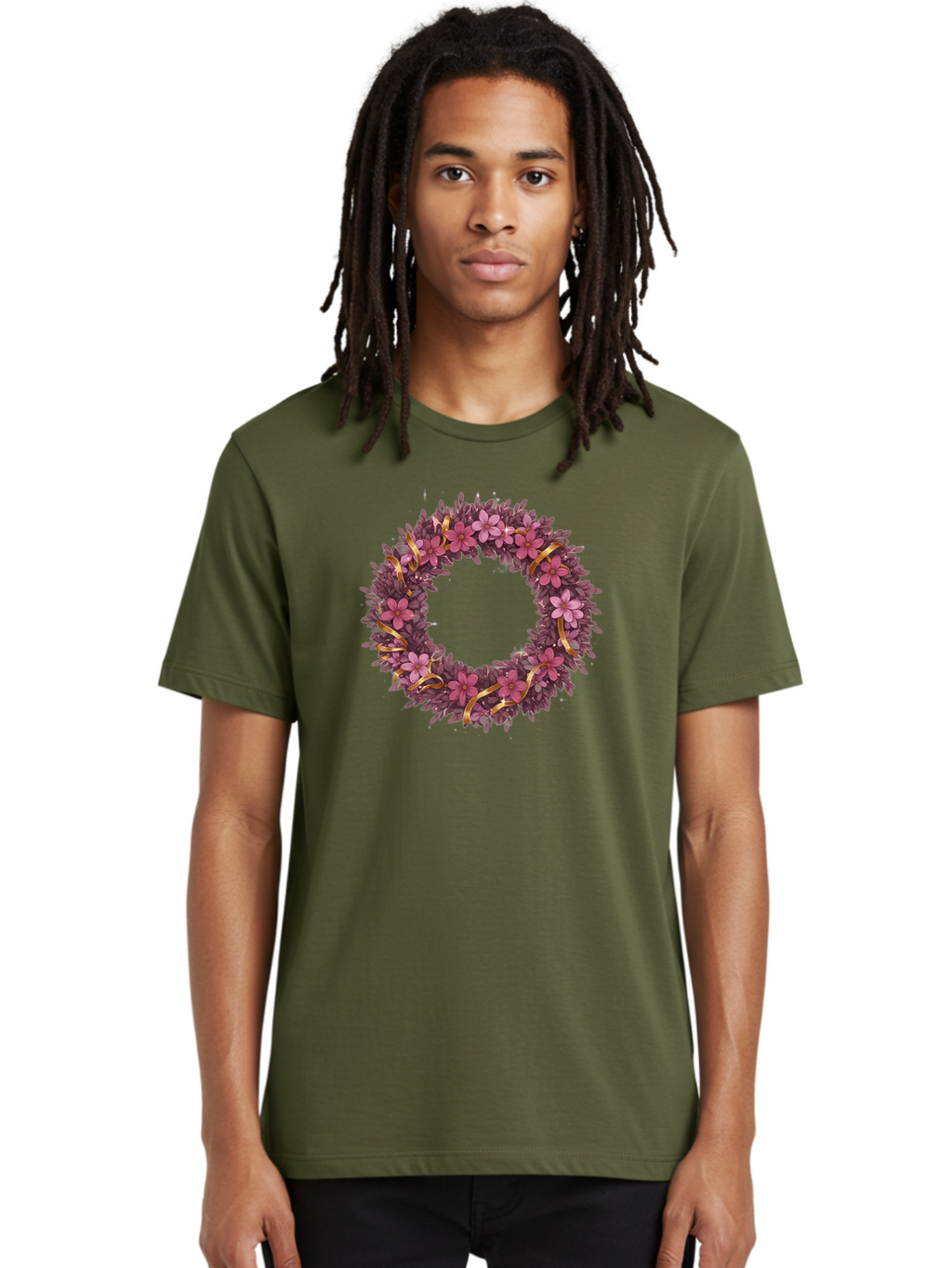 Purple-Wreath Men'S Graphic Tee, 100% Cotton, Comfortable Casual Summer Wear, Machine Washable, Vintage Camera, Old Camera, Antique Camera, Black Camera, Classic Photography, Photography Equipment, Nostalgic Device, Film Camera, Camera Art Bai264