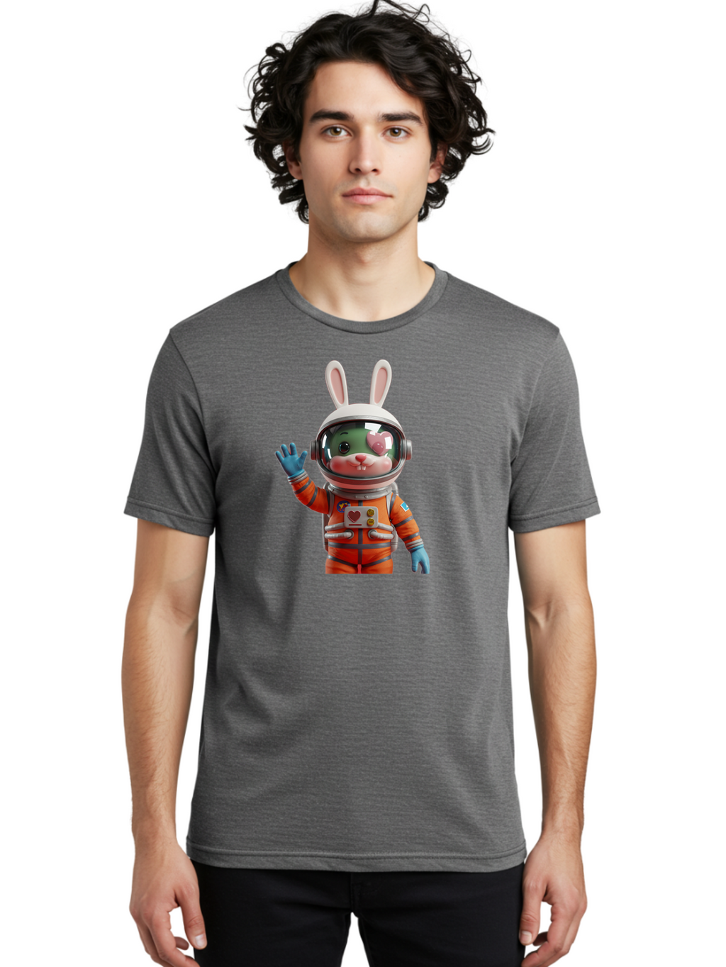 Rabbit-Astronaut-1 Men'S Graphic Tee, 100% Cotton, Comfortable Casual Summer Wear, Machine Washable, Vintage Camera, Old Camera, Antique Camera, Black Camera, Classic Photography, Photography Equipment, Nostalgic Device, Film Camera, Bai268