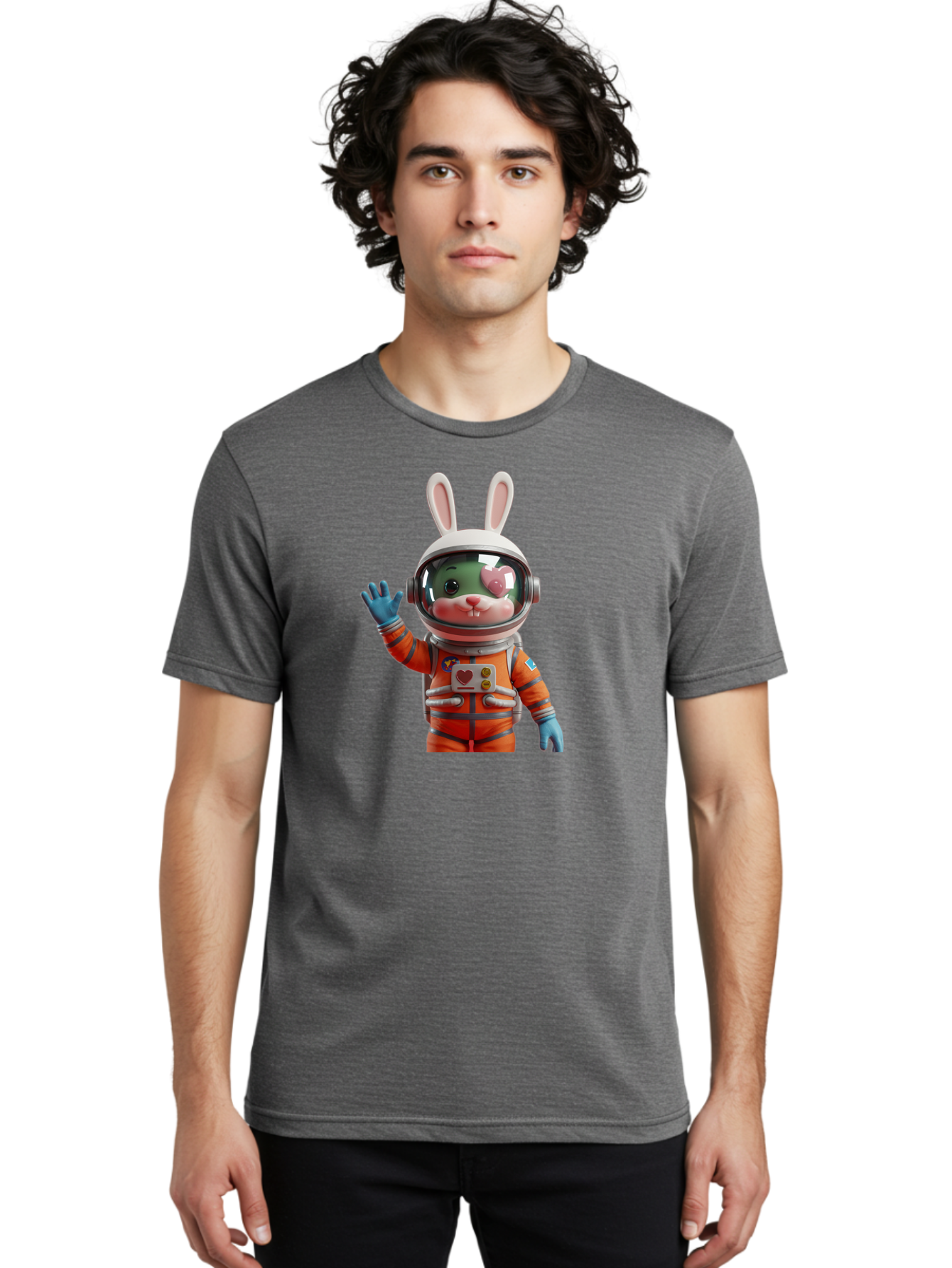 Rabbit-Astronaut-1 Men'S Graphic Tee, 100% Cotton, Comfortable Casual Summer Wear, Machine Washable, Vintage Camera, Old Camera, Antique Camera, Black Camera, Classic Photography, Photography Equipment, Nostalgic Device, Film Camera, Bai268