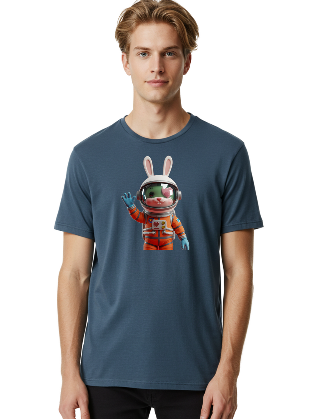 Rabbit-Astronaut-1 Men'S Graphic Tee, 100% Cotton, Comfortable Casual Summer Wear, Machine Washable, Vintage Camera, Old Camera, Antique Camera, Black Camera, Classic Photography, Photography Equipment, Nostalgic Device, Film Camera, Bai268