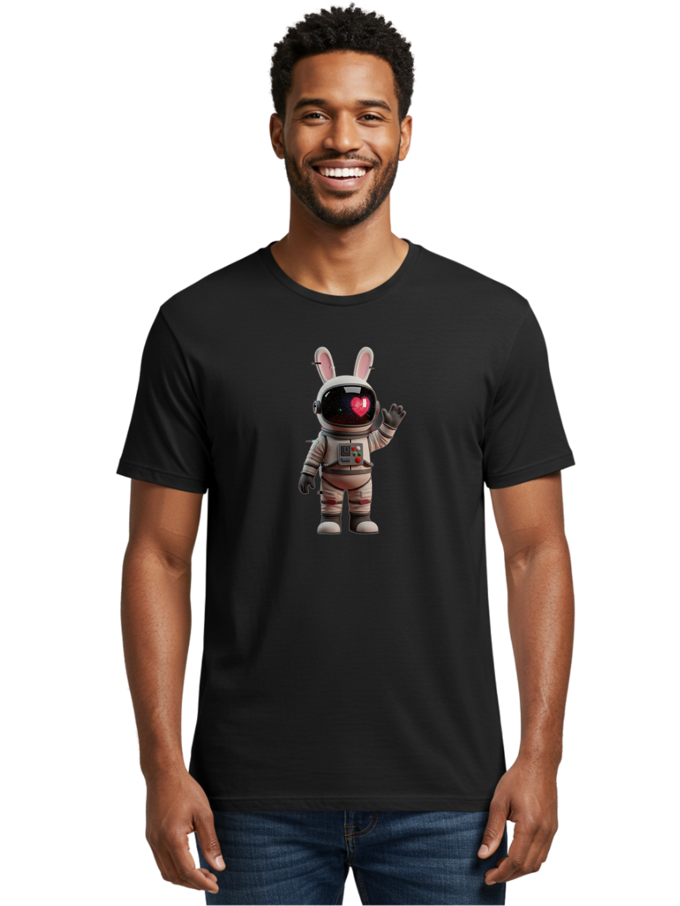 Rabbit-Astronaut-2 Men'S Graphic Tee, 100% Cotton, Comfortable Casual Summer Wear, Machine Washable, Vintage Camera, Old Camera, Antique Camera, Black Camera, Classic Photography, Photography Equipment, Nostalgic Device, Film Camera, Bai270