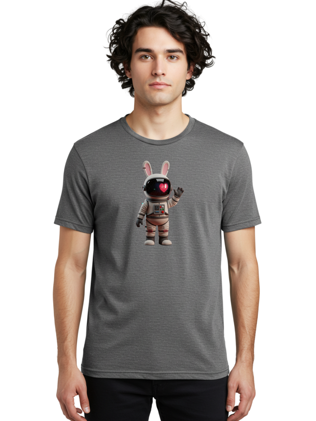 Rabbit-Astronaut-2 Men'S Graphic Tee, 100% Cotton, Comfortable Casual Summer Wear, Machine Washable, Vintage Camera, Old Camera, Antique Camera, Black Camera, Classic Photography, Photography Equipment, Nostalgic Device, Film Camera, Bai270