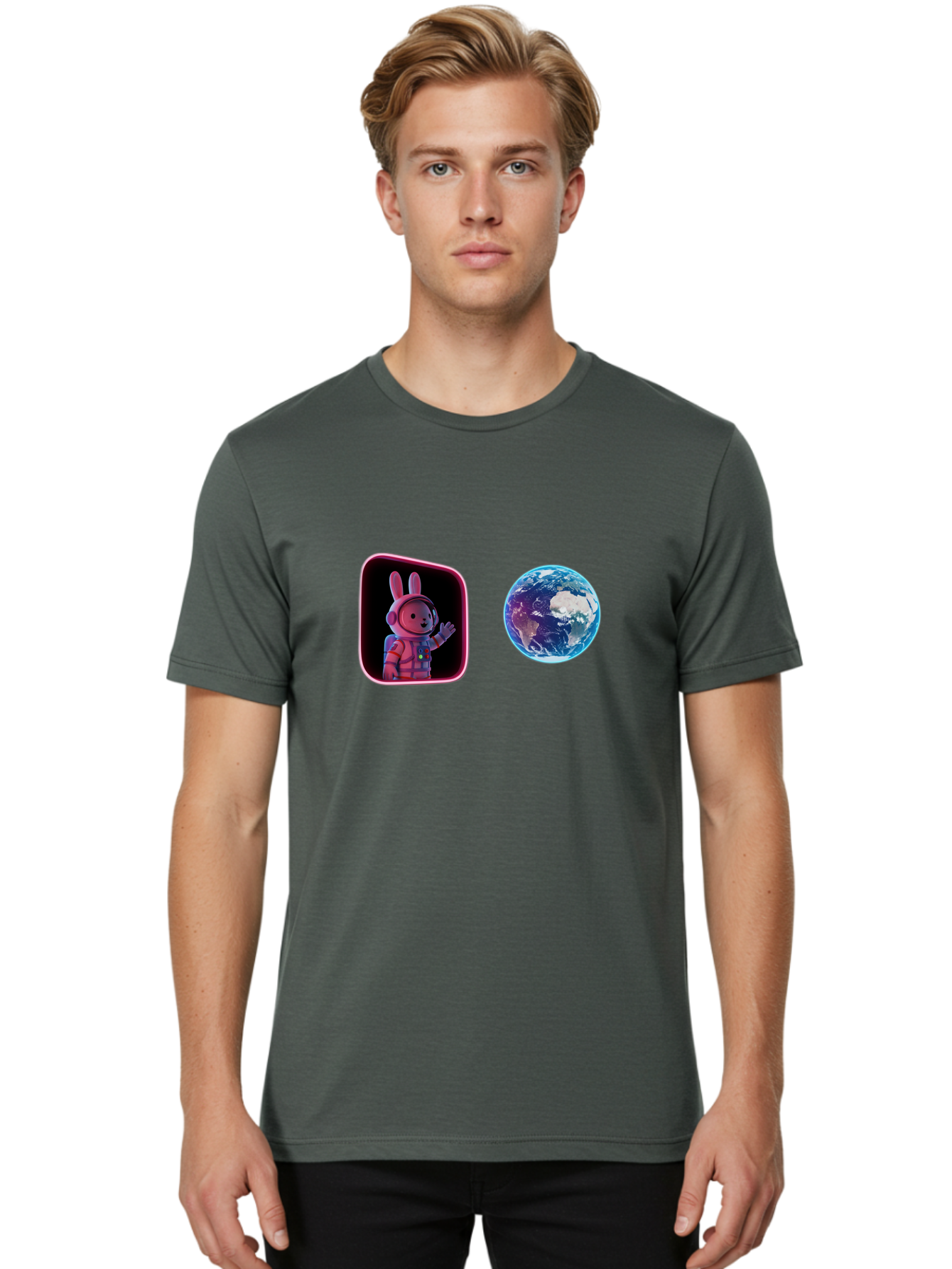 Rabbit-Astronaut-6 Men'S Graphic Tee, 100% Cotton, Comfortable Casual Summer Wear, Machine Washable, Vintage Camera, Old Camera, Antique Camera, Black Camera, Classic Photography, Photography Equipment, Nostalgic Device, Film Camera, Bai274
