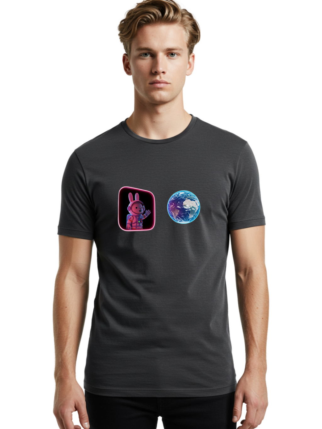 Rabbit-Astronaut-6 Men'S Graphic Tee, 100% Cotton, Comfortable Casual Summer Wear, Machine Washable, Vintage Camera, Old Camera, Antique Camera, Black Camera, Classic Photography, Photography Equipment, Nostalgic Device, Film Camera, Bai274