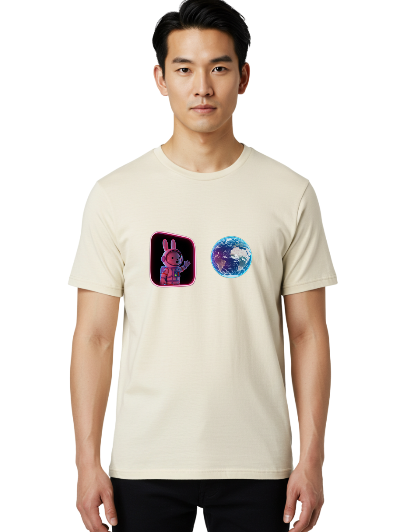 Rabbit-Astronaut-6 Men'S Graphic Tee, 100% Cotton, Comfortable Casual Summer Wear, Machine Washable, Vintage Camera, Old Camera, Antique Camera, Black Camera, Classic Photography, Photography Equipment, Nostalgic Device, Film Camera, Bai274