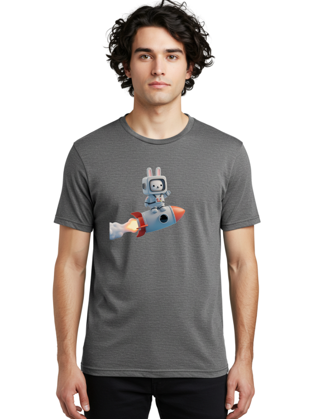 Rabbit-Astronaut-7 Men'S Graphic Tee, 100% Cotton, Comfortable Casual Summer Wear, Machine Washable, Vintage Camera, Old Camera, Antique Camera, Black Camera, Classic Photography, Photography Equipment, Nostalgic Device, Film Camera, Bai275