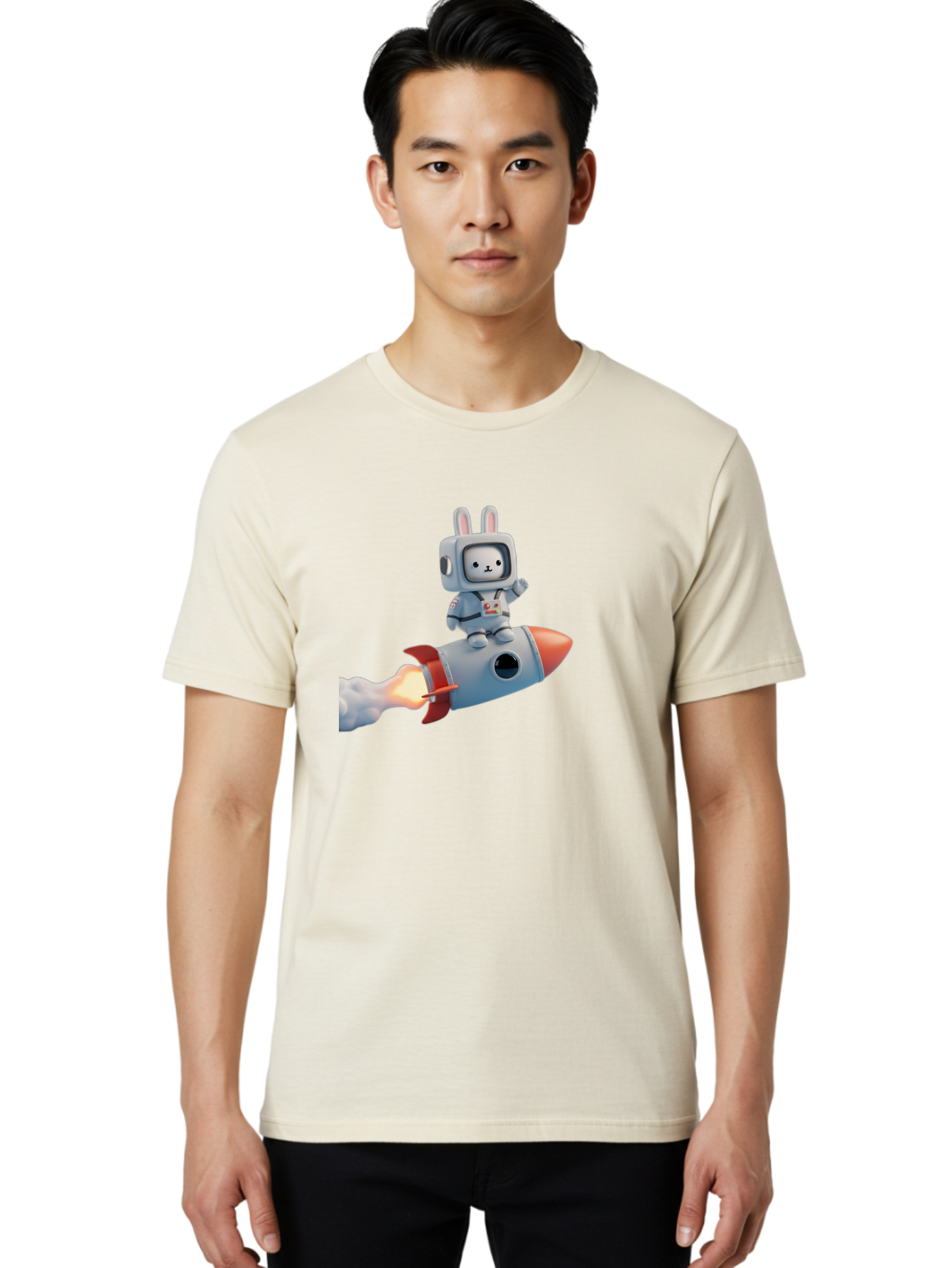 Rabbit-Astronaut-7 Men'S Graphic Tee, 100% Cotton, Comfortable Casual Summer Wear, Machine Washable, Vintage Camera, Old Camera, Antique Camera, Black Camera, Classic Photography, Photography Equipment, Nostalgic Device, Film Camera, Bai275