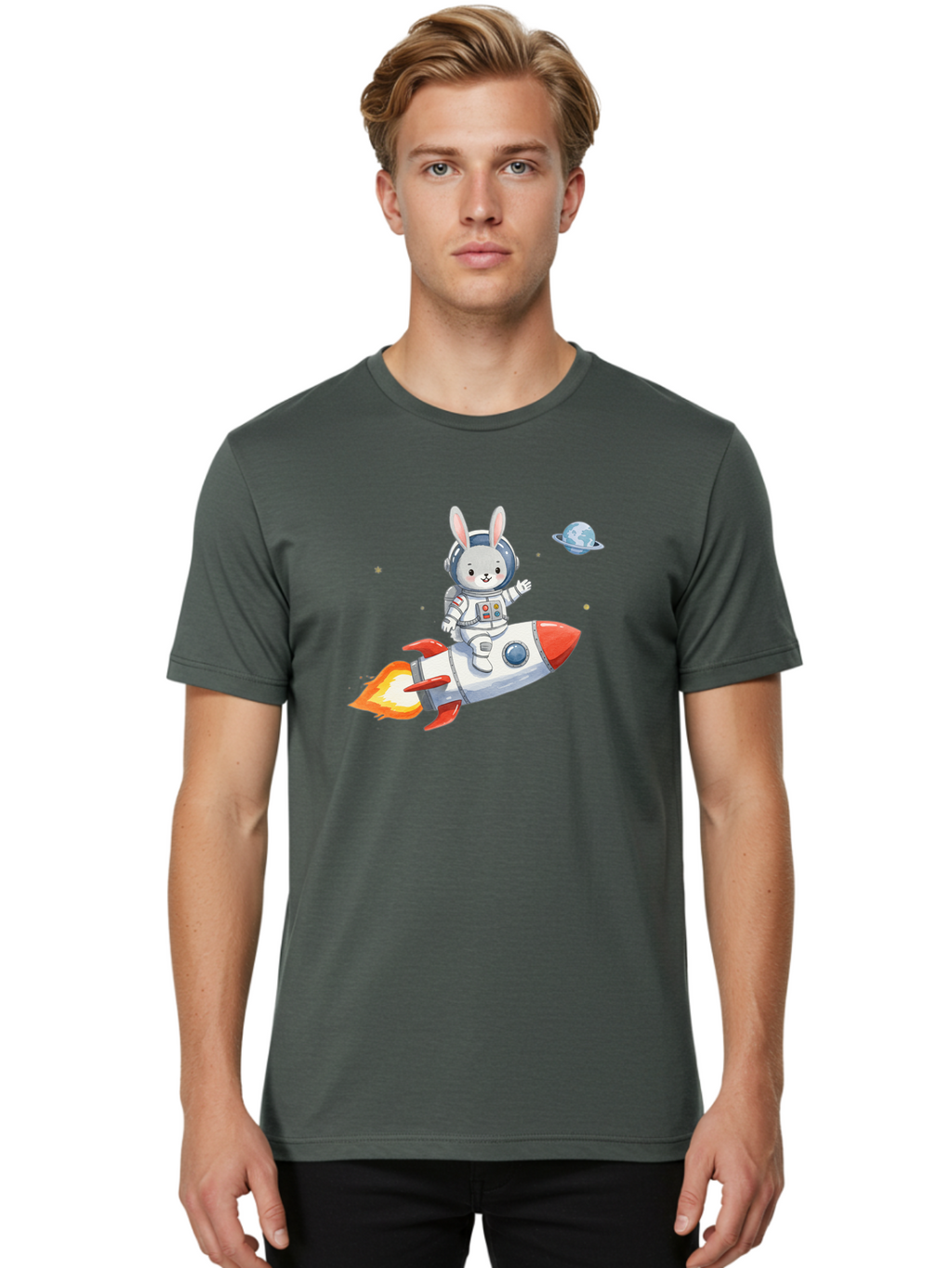 Rabbit-Astronaut-9 Men'S Graphic Tee, 100% Cotton, Comfortable Casual Summer Wear, Machine Washable, Vintage Camera, Old Camera, Antique Camera, Black Camera, Classic Photography, Photography Equipment, Nostalgic Device, Film Camera, Bai277