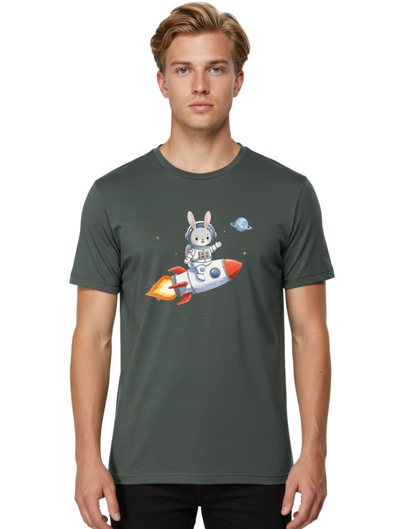 Rabbit-Astronaut-9 Men'S Graphic Tee, 100% Cotton, Comfortable Casual Summer Wear, Machine Washable, Vintage Camera, Old Camera, Antique Camera, Black Camera, Classic Photography, Photography Equipment, Nostalgic Device, Film Camera, Bai277