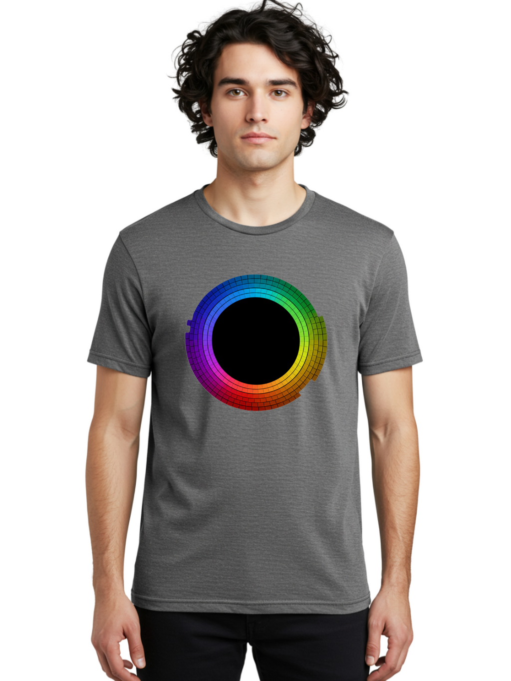 Rainbow-Circle Men'S Graphic Tee, 100% Cotton, Comfortable Casual Summer Wear, Machine Washable, Vintage Camera, Old Camera, Antique Camera, Black Camera, Classic Photography, Photography Equipment, Nostalgic Device, Film Camera, Camera Art Bai291