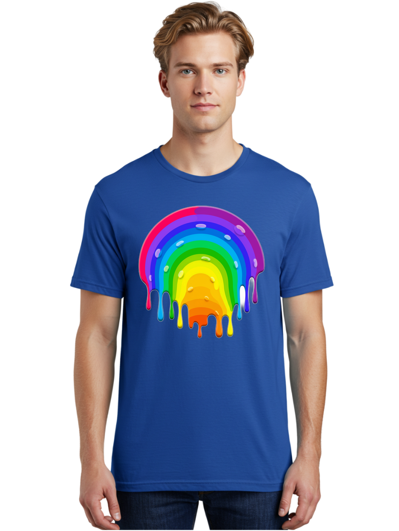 Rainbow-Dripping Men'S Graphic Tee, 100% Cotton, Comfortable Casual Summer Wear, Machine Washable, Vintage Camera, Old Camera, Antique Camera, Black Camera, Classic Photography, Photography Equipment, Nostalgic Device, Film Camera, Camera Art Bai292