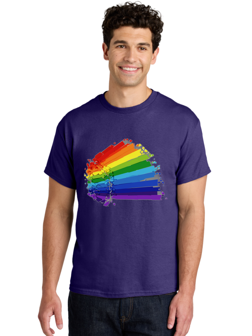 Rainbow-Paint-Splash Men'S Graphic Tee, 100% Cotton, Comfortable Casual Summer Wear, Machine Washable, Vintage Camera, Old Camera, Antique Camera, Black Camera, Classic Photography, Photography Equipment, Nostalgic Device, Film Camera, Bai294