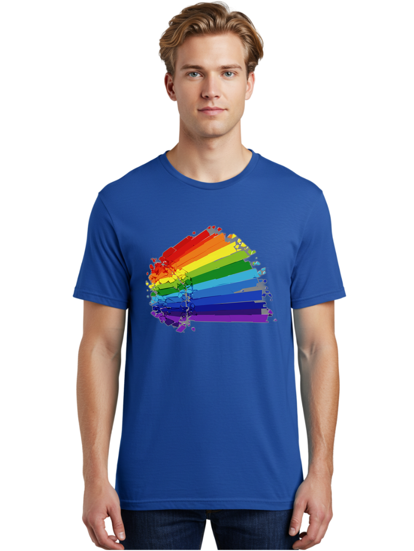 Rainbow-Paint-Splash Men'S Graphic Tee, 100% Cotton, Comfortable Casual Summer Wear, Machine Washable, Vintage Camera, Old Camera, Antique Camera, Black Camera, Classic Photography, Photography Equipment, Nostalgic Device, Film Camera, Bai294