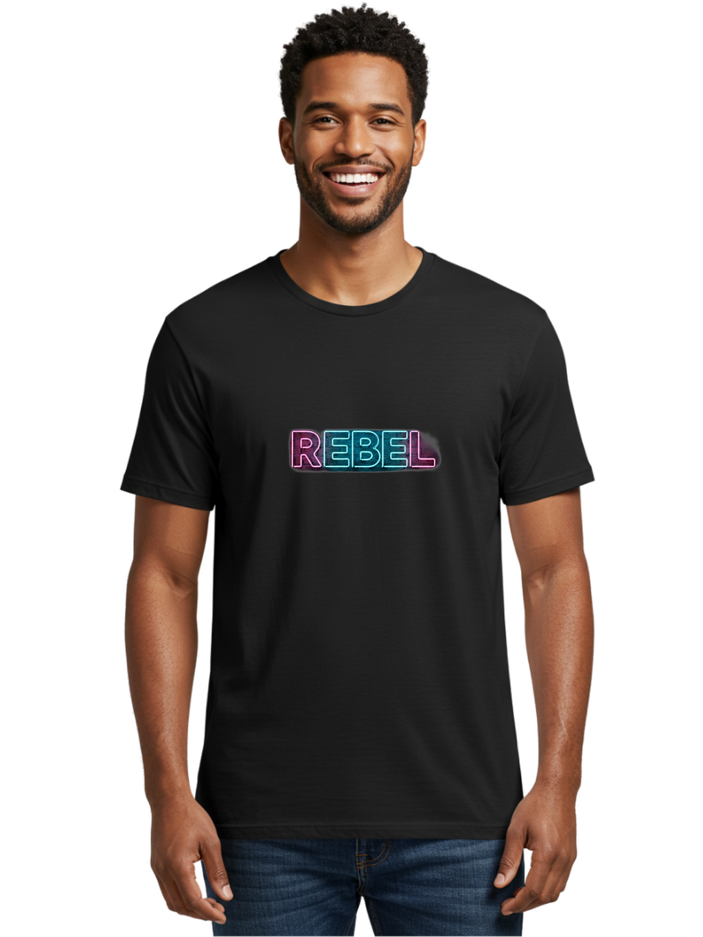 Rebel Men'S Graphic Tee, 100% Cotton, Comfortable Casual Summer Wear, Machine Washable, Vintage Camera, Old Camera, Antique Camera, Black Camera, Classic Photography, Photography Equipment, Nostalgic Device, Film Camera, Camera Art Bai300