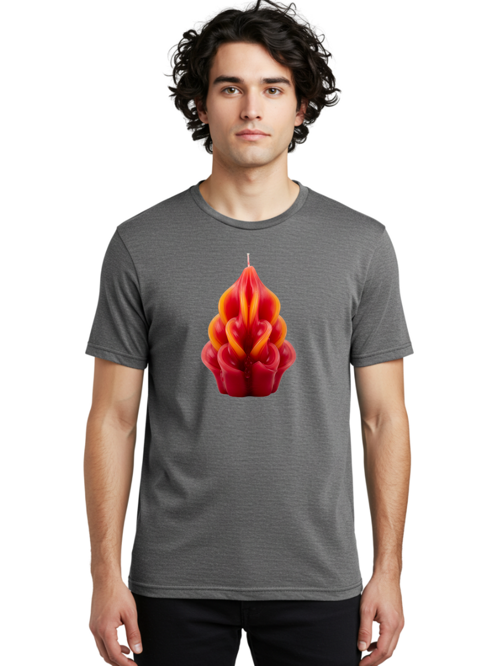 Red-Tulip-Candle Men'S Graphic Tee, 100% Cotton, Comfortable Casual Summer Wear, Machine Washable, Vintage Camera, Old Camera, Antique Camera, Black Camera, Classic Photography, Photography Equipment, Nostalgic Device, Film Camera, Camera Art Bai302