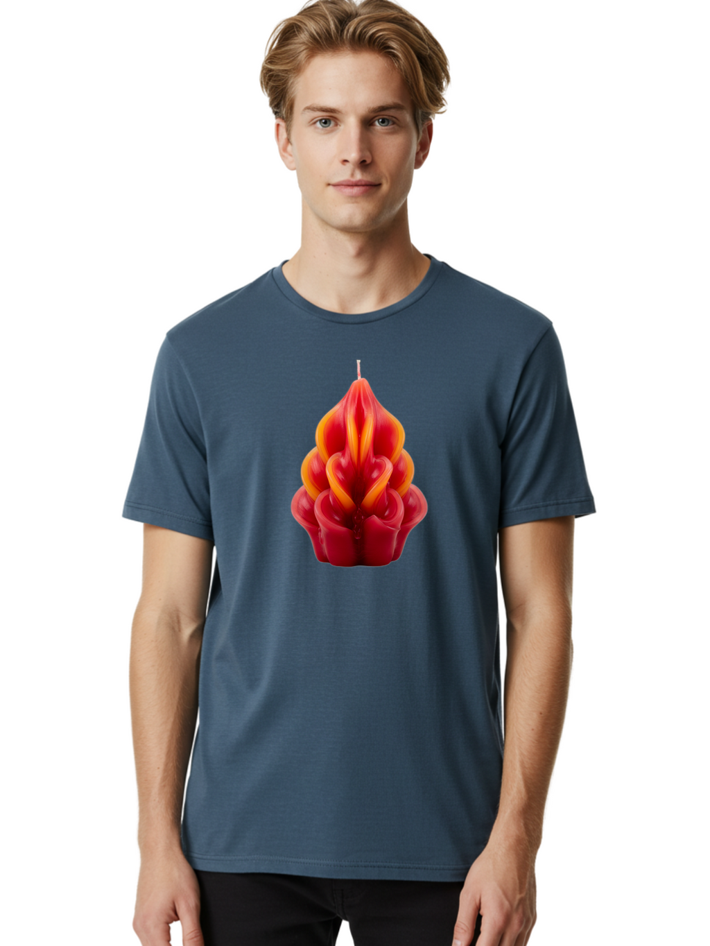 Red-Tulip-Candle Men'S Graphic Tee, 100% Cotton, Comfortable Casual Summer Wear, Machine Washable, Vintage Camera, Old Camera, Antique Camera, Black Camera, Classic Photography, Photography Equipment, Nostalgic Device, Film Camera, Camera Art Bai302