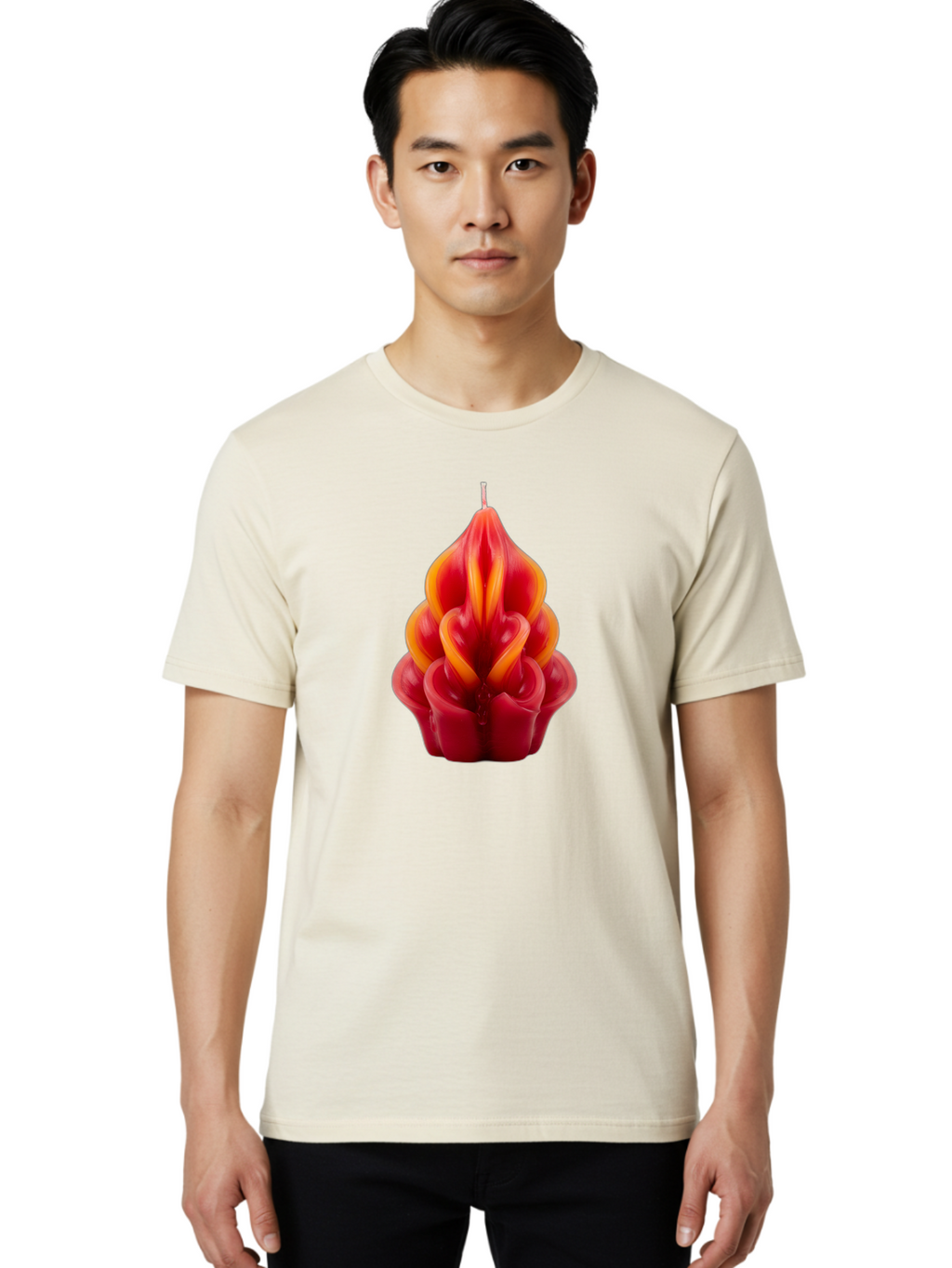 Red-Tulip-Candle Men'S Graphic Tee, 100% Cotton, Comfortable Casual Summer Wear, Machine Washable, Vintage Camera, Old Camera, Antique Camera, Black Camera, Classic Photography, Photography Equipment, Nostalgic Device, Film Camera, Camera Art Bai302