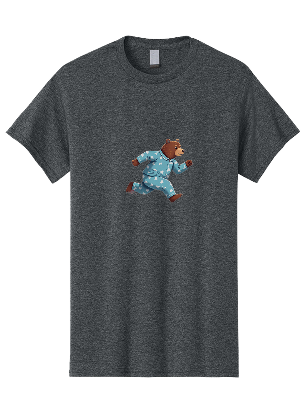 Running-Bear-2 Men'S Graphic Tee, 100% Cotton, Comfortable Casual Summer Wear, Machine Washable, Vintage Camera, Old Camera, Antique Camera, Black Camera, Classic Photography, Photography Equipment, Nostalgic Device, Film Camera, Camera Art Bai306