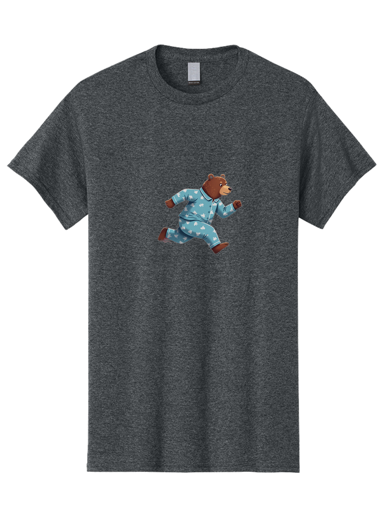Running-Bear-2 Men'S Graphic Tee, 100% Cotton, Comfortable Casual Summer Wear, Machine Washable, Vintage Camera, Old Camera, Antique Camera, Black Camera, Classic Photography, Photography Equipment, Nostalgic Device, Film Camera, Camera Art Bai306