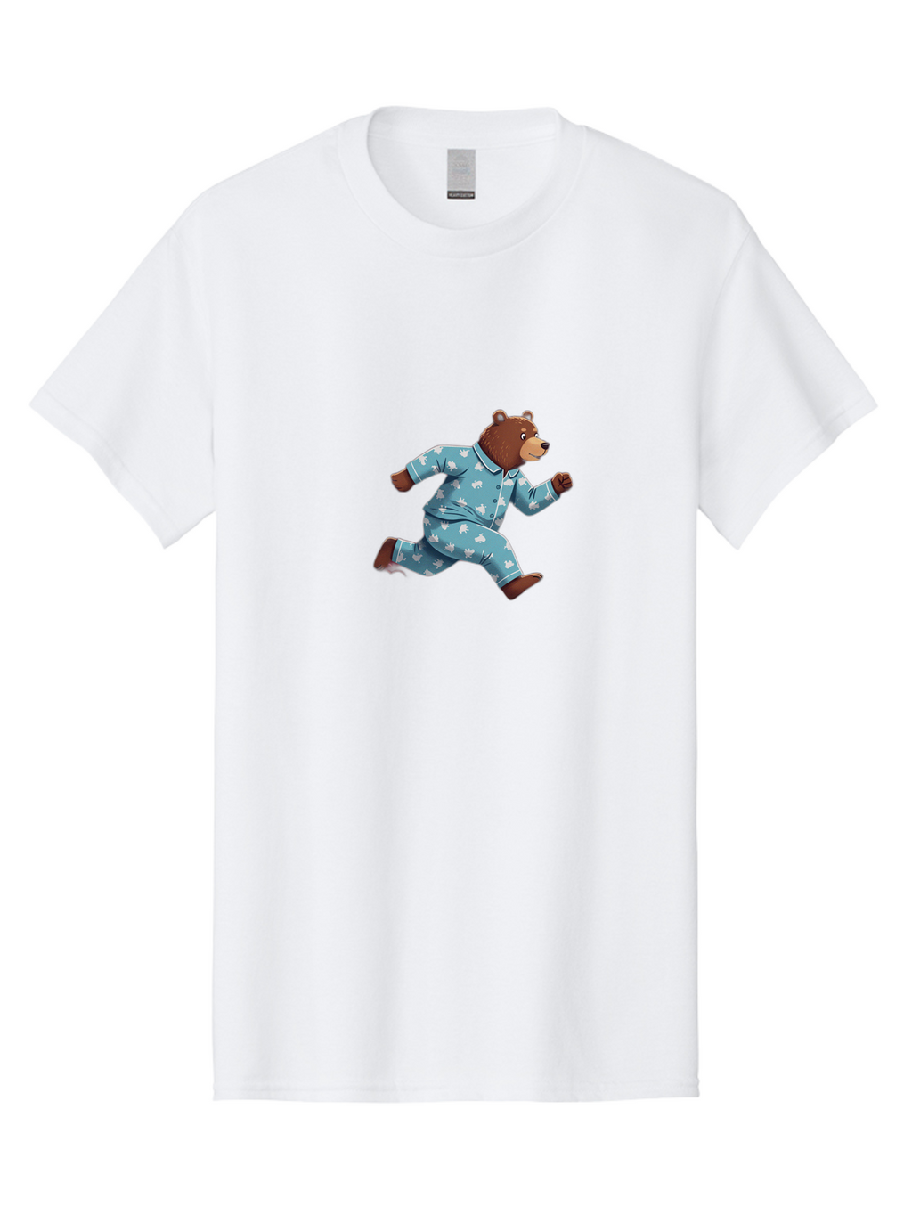 Running-Bear-2 Men'S Graphic Tee, 100% Cotton, Comfortable Casual Summer Wear, Machine Washable, Vintage Camera, Old Camera, Antique Camera, Black Camera, Classic Photography, Photography Equipment, Nostalgic Device, Film Camera, Camera Art Bai306