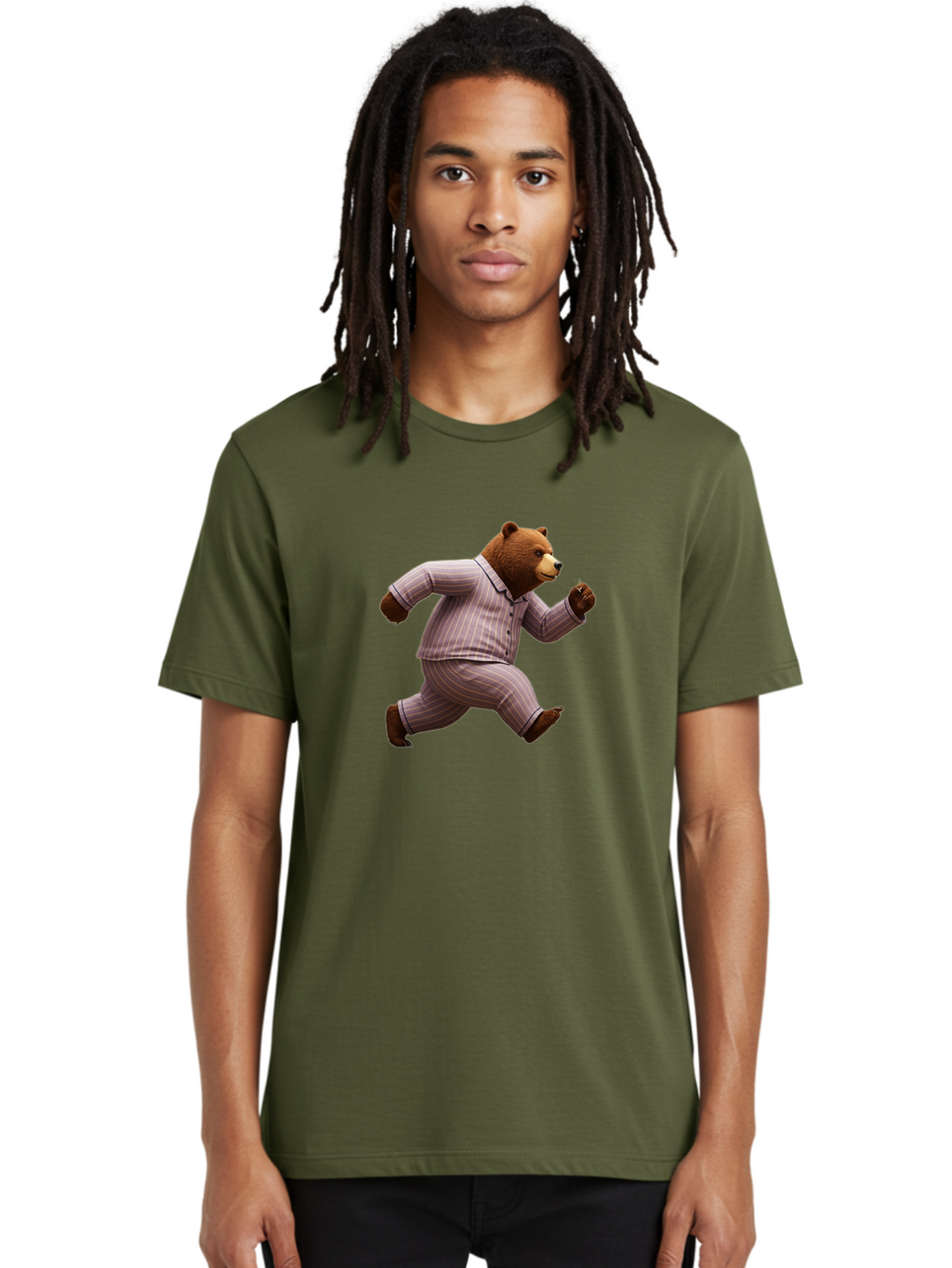Running-Bear-In-Pajamas Men'S Graphic Tee, 100% Cotton, Comfortable Casual Summer Wear, Machine Washable, Vintage Camera, Old Camera, Antique Camera, Black Camera, Classic Photography, Photography Equipment, Nostalgic Device, Film Camera, Bai308