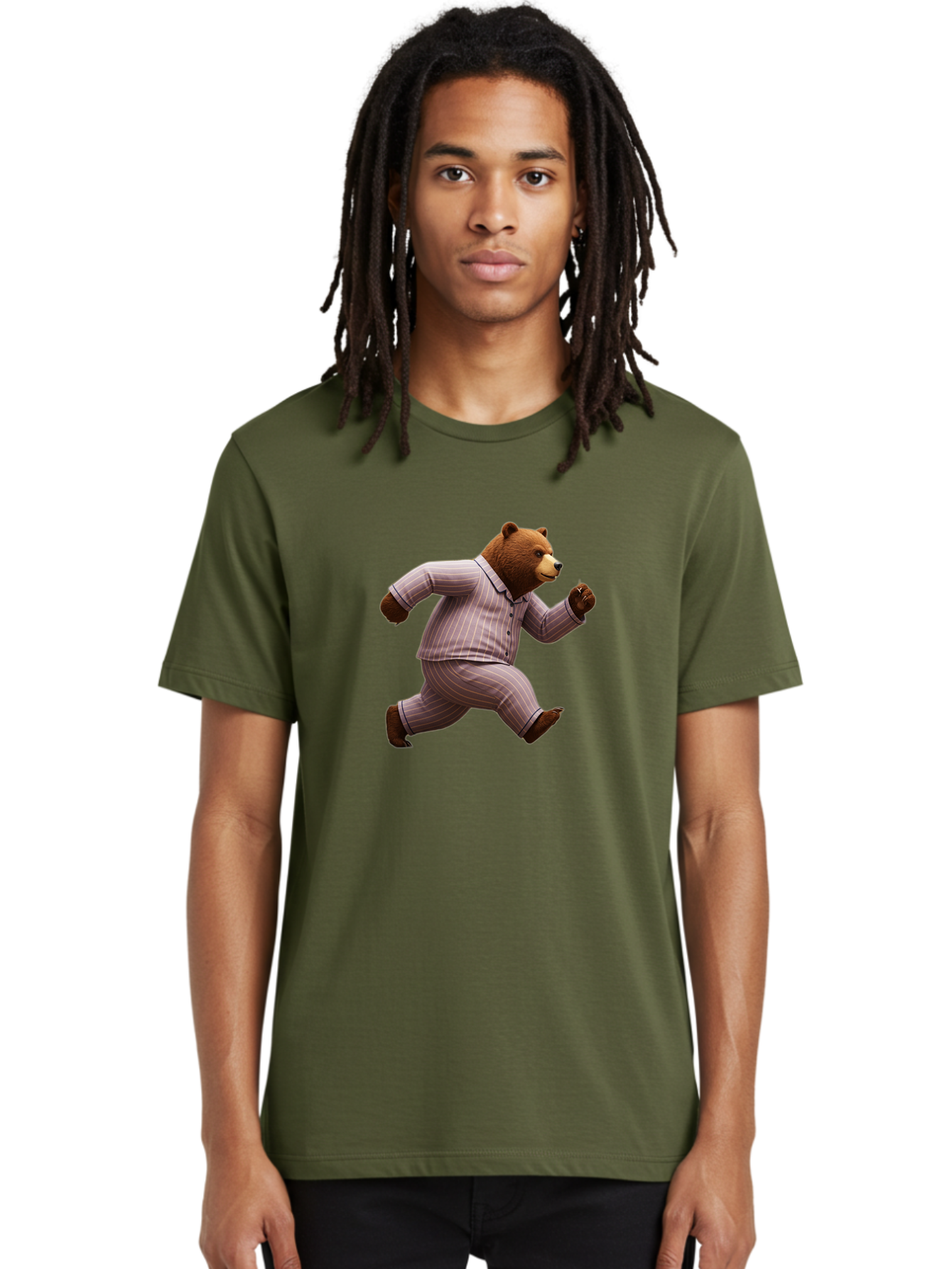 Running-Bear-In-Pajamas Men'S Graphic Tee, 100% Cotton, Comfortable Casual Summer Wear, Machine Washable, Vintage Camera, Old Camera, Antique Camera, Black Camera, Classic Photography, Photography Equipment, Nostalgic Device, Film Camera, Bai308