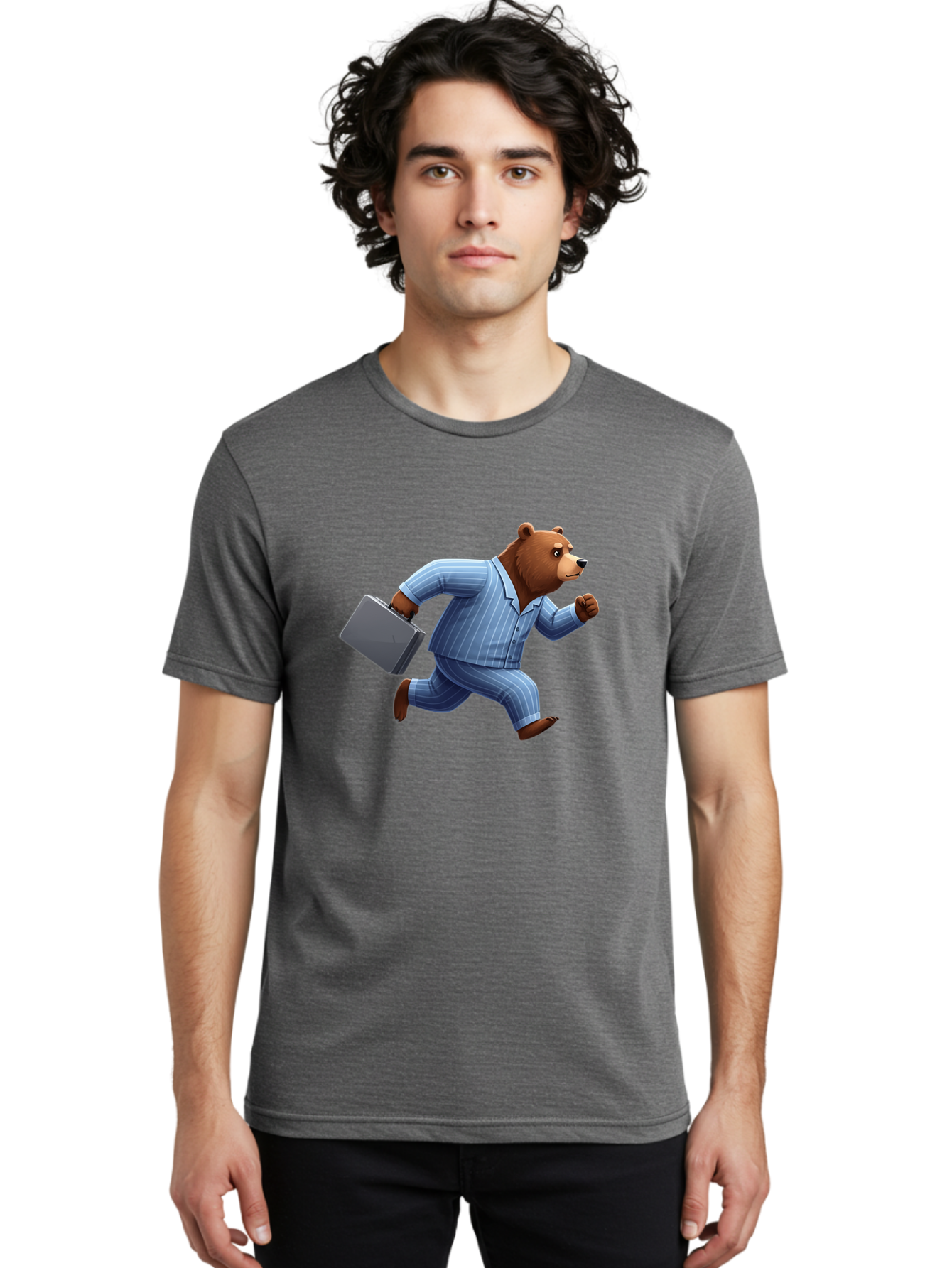 Running-Bear Men'S Graphic Tee, 100% Cotton, Comfortable Casual Summer Wear, Machine Washable, Vintage Camera, Old Camera, Antique Camera, Black Camera, Classic Photography, Photography Equipment, Nostalgic Device, Film Camera, Camera Art Bai310
