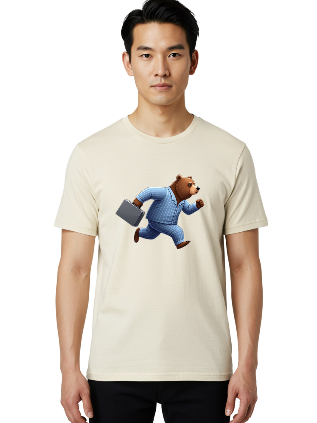 Running-Bear Men'S Graphic Tee, 100% Cotton, Comfortable Casual Summer Wear, Machine Washable, Vintage Camera, Old Camera, Antique Camera, Black Camera, Classic Photography, Photography Equipment, Nostalgic Device, Film Camera, Camera Art Bai310