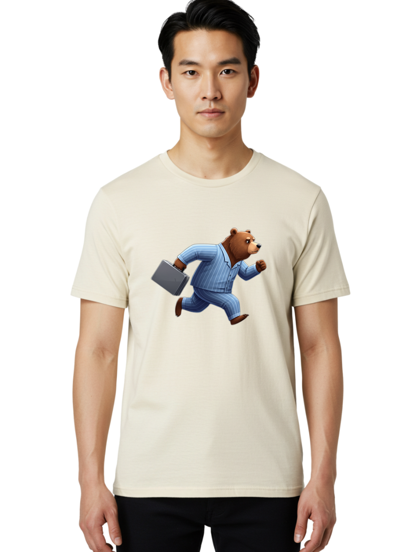 Running-Bear Men'S Graphic Tee, 100% Cotton, Comfortable Casual Summer Wear, Machine Washable, Vintage Camera, Old Camera, Antique Camera, Black Camera, Classic Photography, Photography Equipment, Nostalgic Device, Film Camera, Camera Art Bai310