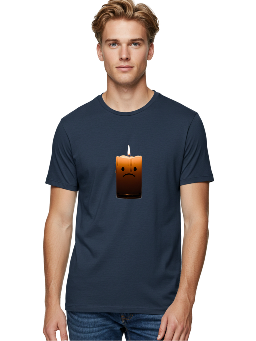 Sad-Candle-1 Men'S Graphic Tee, 100% Cotton, Comfortable Casual Summer Wear, Machine Washable, Vintage Camera, Old Camera, Antique Camera, Black Camera, Classic Photography, Photography Equipment, Nostalgic Device, Film Camera, Camera Art Bai311