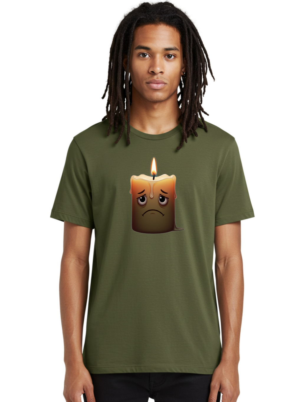 Sad-Candle-2 Men'S Graphic Tee, 100% Cotton, Comfortable Casual Summer Wear, Machine Washable, Vintage Camera, Old Camera, Antique Camera, Black Camera, Classic Photography, Photography Equipment, Nostalgic Device, Film Camera, Camera Art Bai312
