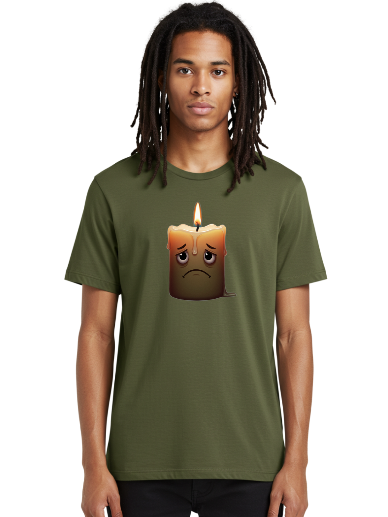 Sad-Candle-2 Men'S Graphic Tee, 100% Cotton, Comfortable Casual Summer Wear, Machine Washable, Vintage Camera, Old Camera, Antique Camera, Black Camera, Classic Photography, Photography Equipment, Nostalgic Device, Film Camera, Camera Art Bai312