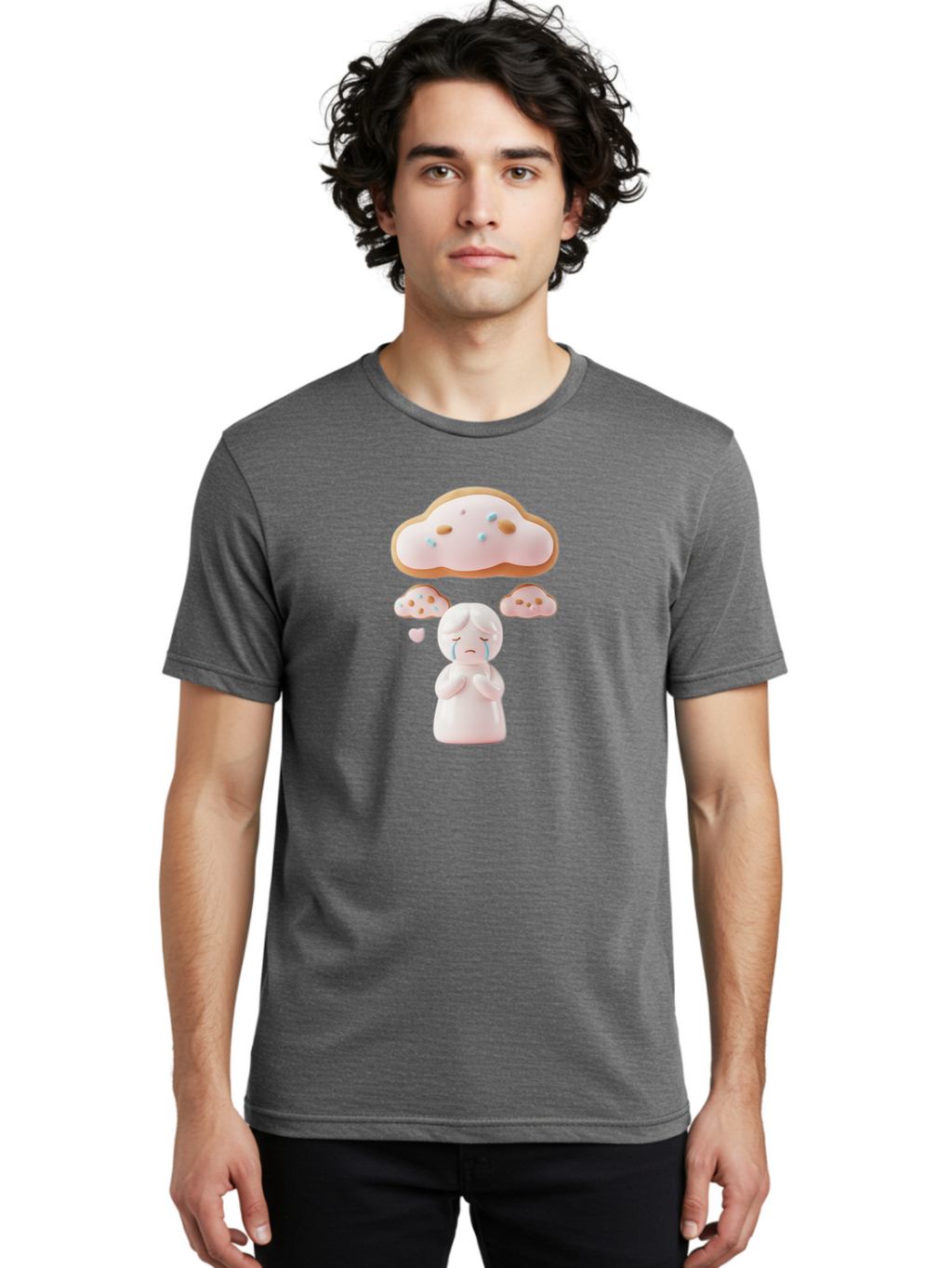 Sad-Girl-With-Cookies Men'S Graphic Tee, 100% Cotton, Comfortable Casual Summer Wear, Machine Washable, Vintage Camera, Old Camera, Antique Camera, Black Camera, Classic Photography, Photography Equipment, Nostalgic Device, Film Camera, Bai316