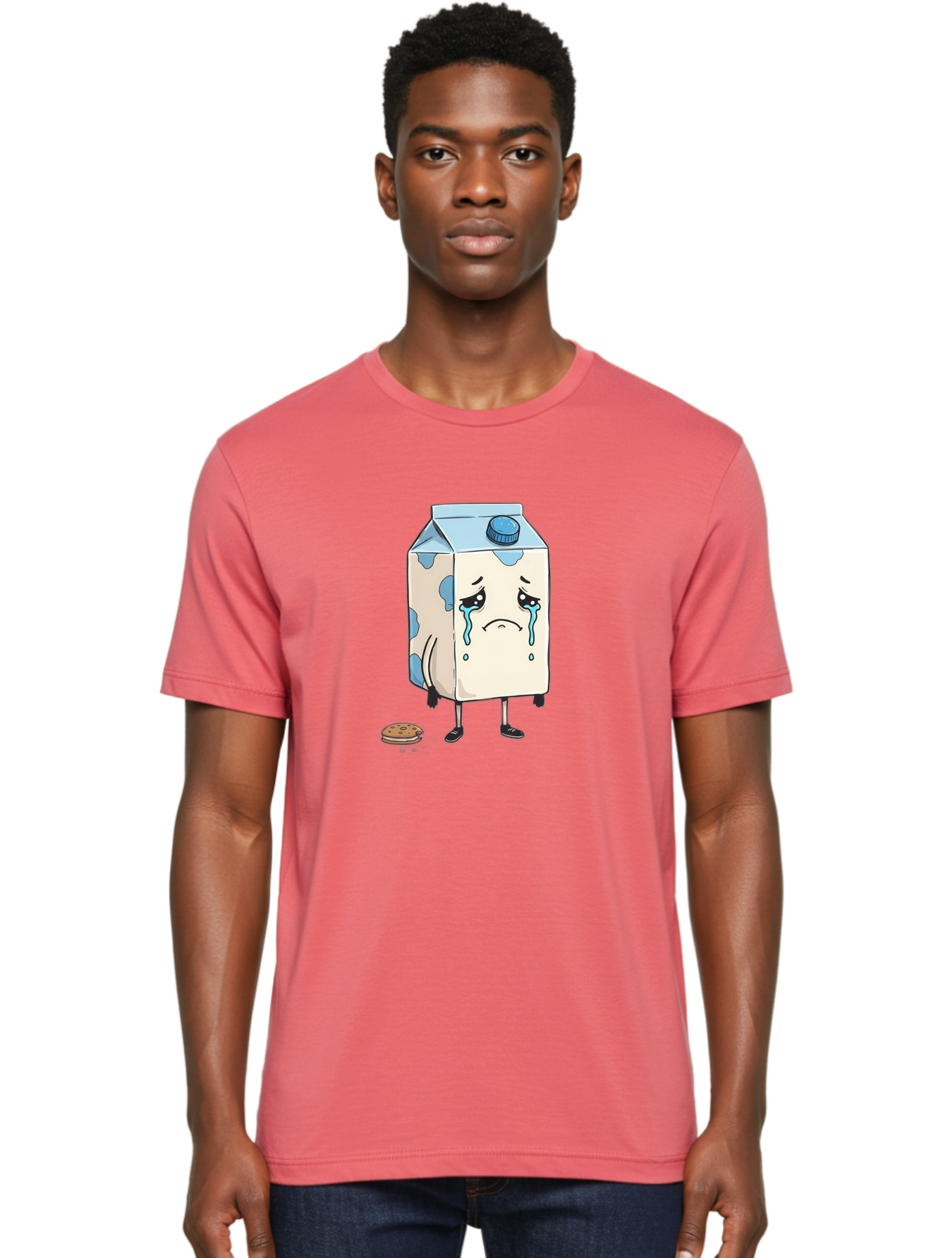Sad-Milk-2 Men'S Graphic Tee, 100% Cotton, Comfortable Casual Summer Wear, Machine Washable, Vintage Camera, Old Camera, Antique Camera, Black Camera, Classic Photography, Photography Equipment, Nostalgic Device, Film Camera, Camera Art Bai319