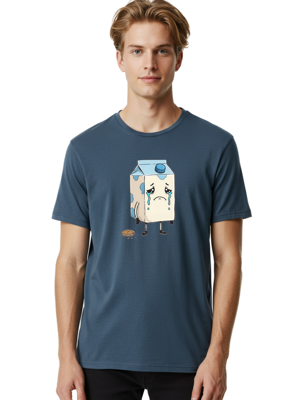 Sad-Milk-2 Men'S Graphic Tee, 100% Cotton, Comfortable Casual Summer Wear, Machine Washable, Vintage Camera, Old Camera, Antique Camera, Black Camera, Classic Photography, Photography Equipment, Nostalgic Device, Film Camera, Camera Art Bai319