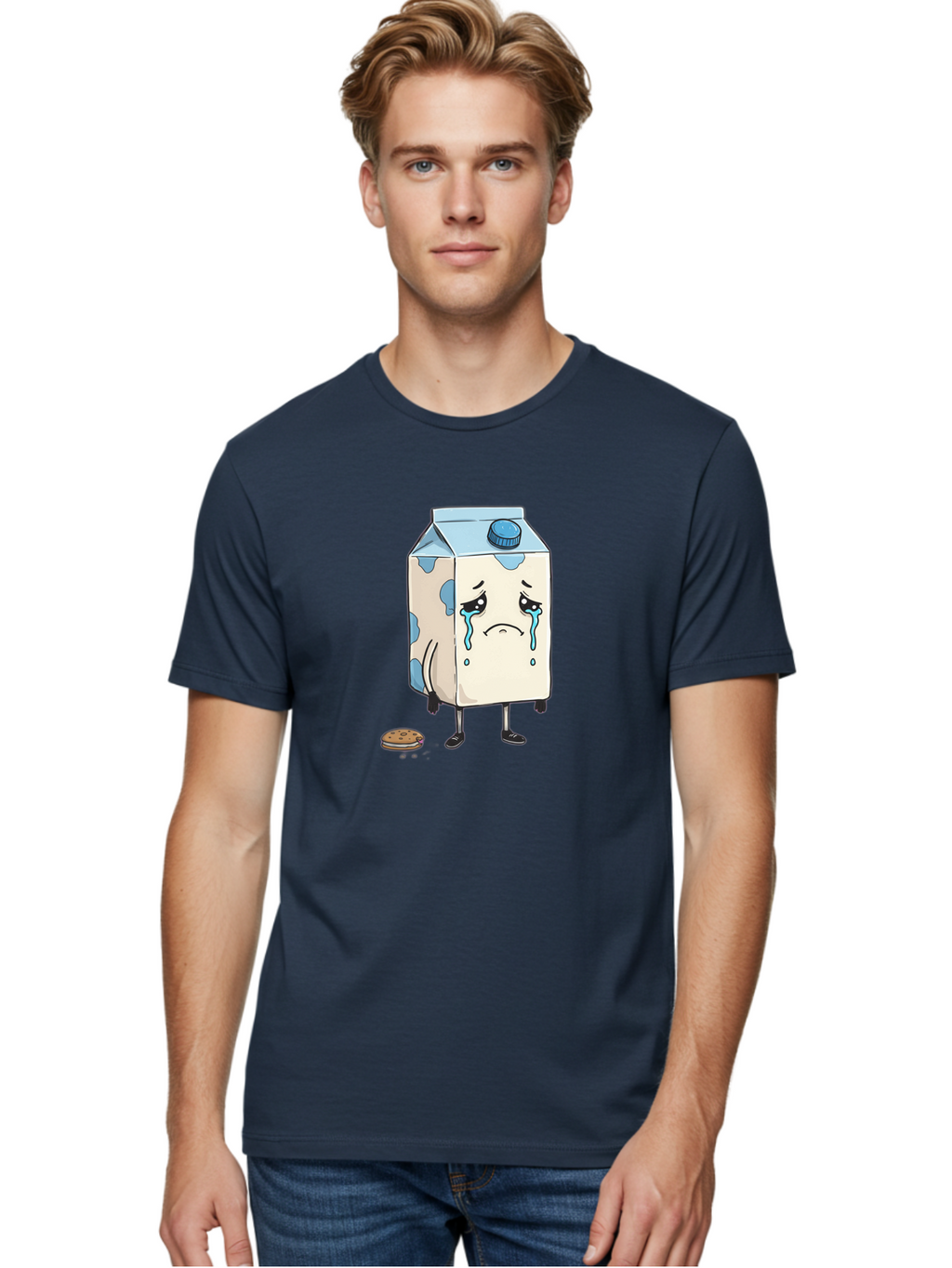 Sad-Milk-2 Men'S Graphic Tee, 100% Cotton, Comfortable Casual Summer Wear, Machine Washable, Vintage Camera, Old Camera, Antique Camera, Black Camera, Classic Photography, Photography Equipment, Nostalgic Device, Film Camera, Camera Art Bai319