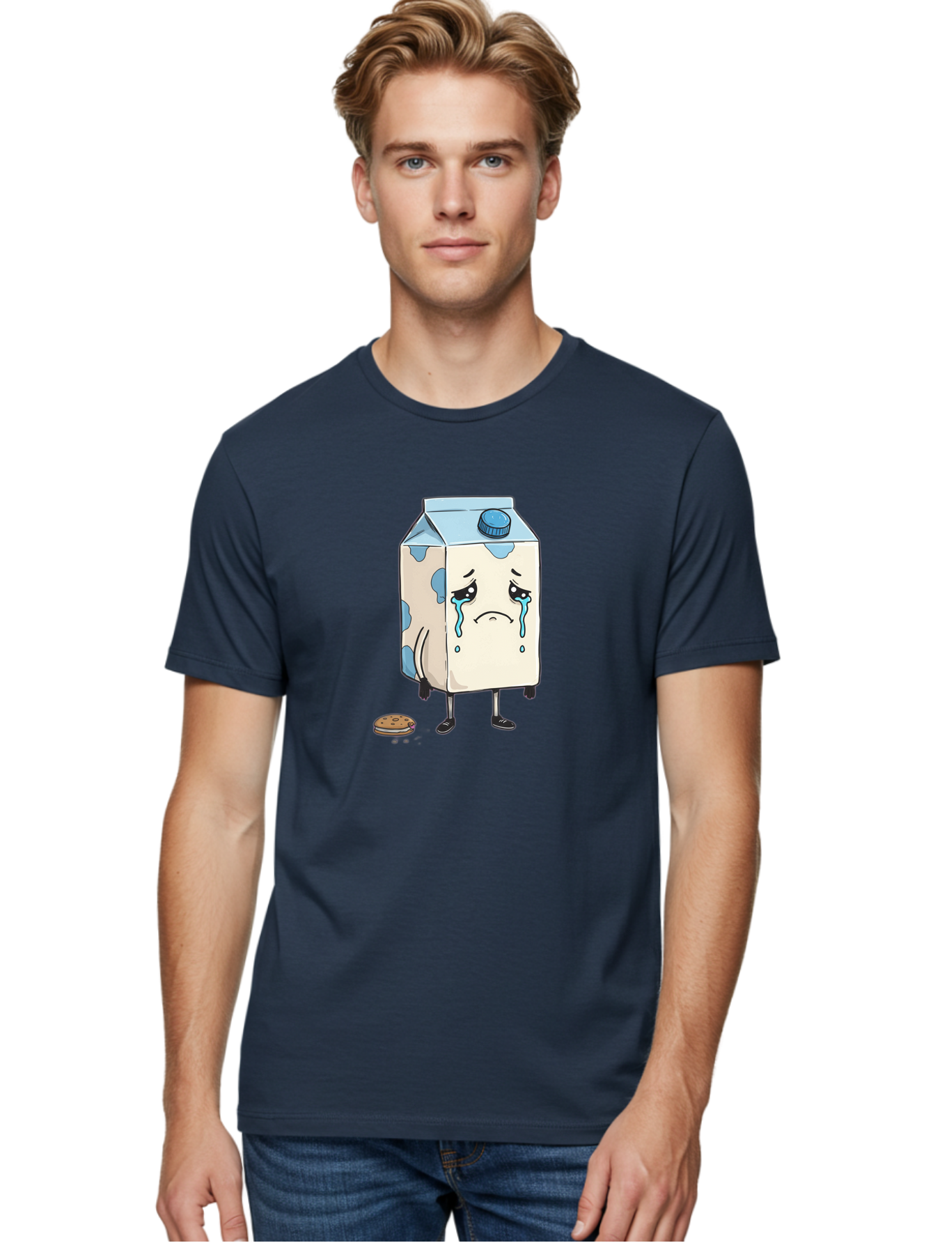 Sad-Milk-2 Men'S Graphic Tee, 100% Cotton, Comfortable Casual Summer Wear, Machine Washable, Vintage Camera, Old Camera, Antique Camera, Black Camera, Classic Photography, Photography Equipment, Nostalgic Device, Film Camera, Camera Art Bai319