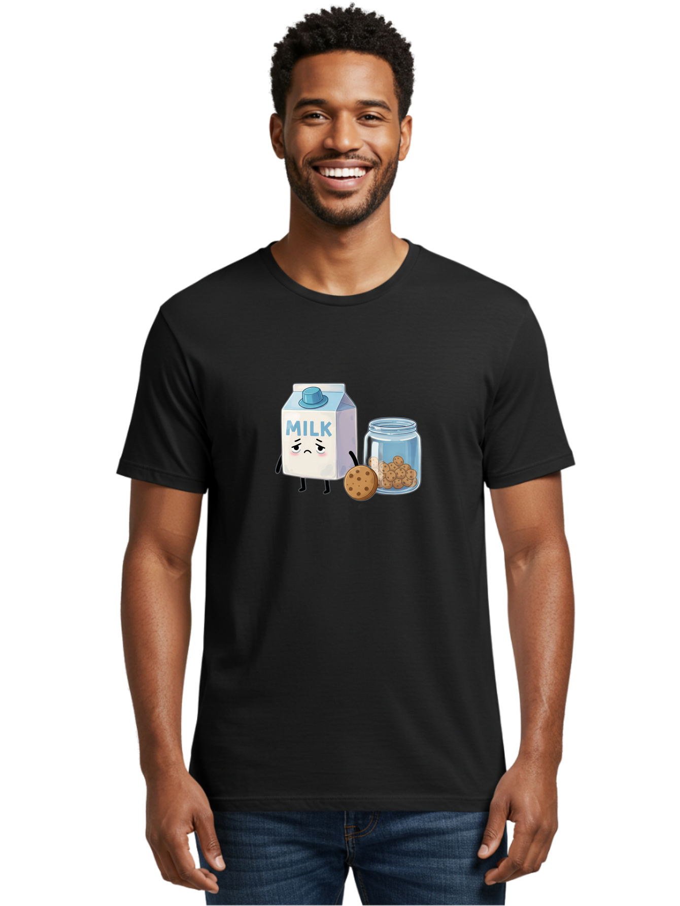 Sad-Milk-3 Men'S Graphic Tee, 100% Cotton, Comfortable Casual Summer Wear, Machine Washable, Vintage Camera, Old Camera, Antique Camera, Black Camera, Classic Photography, Photography Equipment, Nostalgic Device, Film Camera, Camera Art Bai320