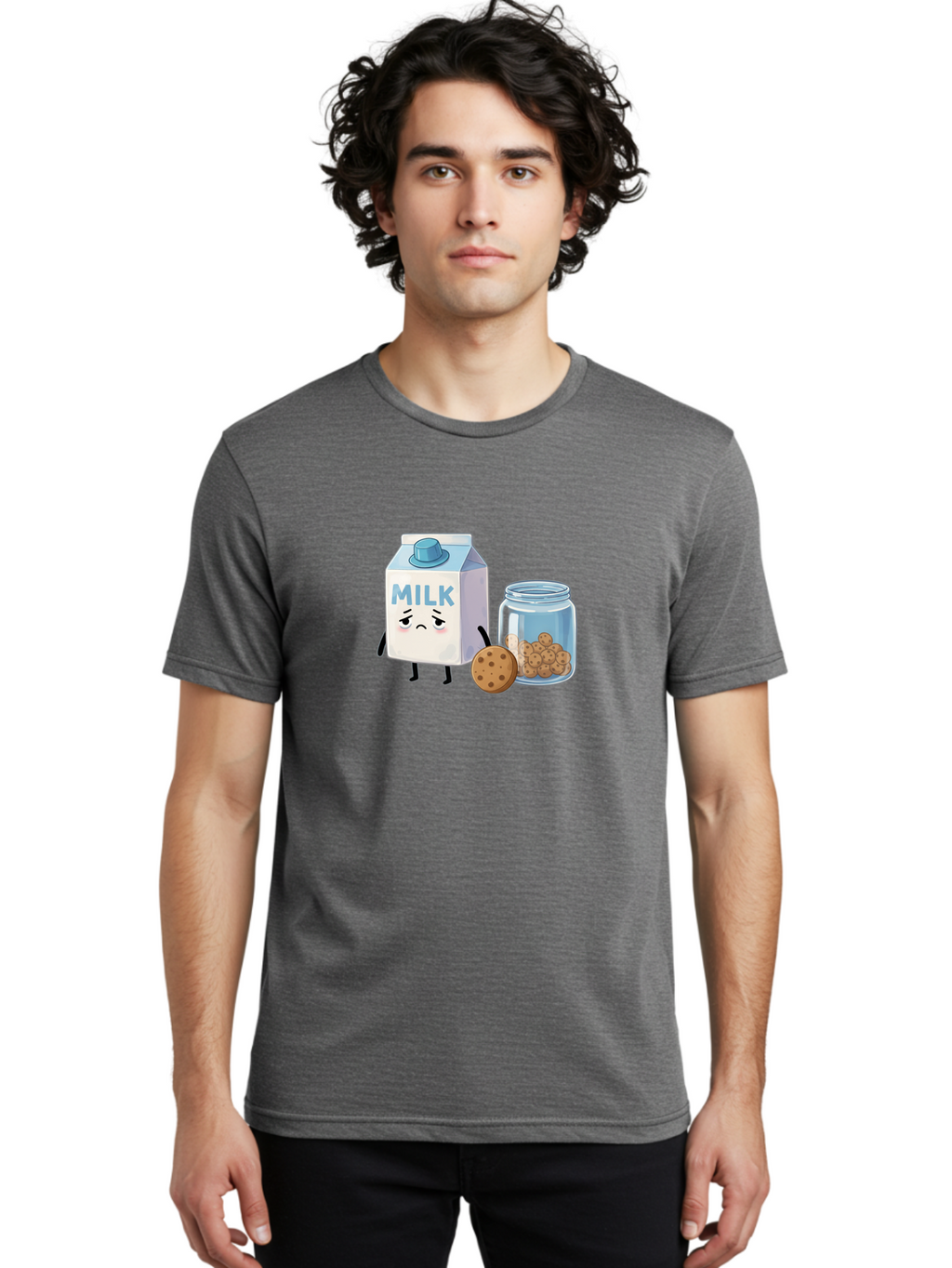 Sad-Milk-3 Men'S Graphic Tee, 100% Cotton, Comfortable Casual Summer Wear, Machine Washable, Vintage Camera, Old Camera, Antique Camera, Black Camera, Classic Photography, Photography Equipment, Nostalgic Device, Film Camera, Camera Art Bai320