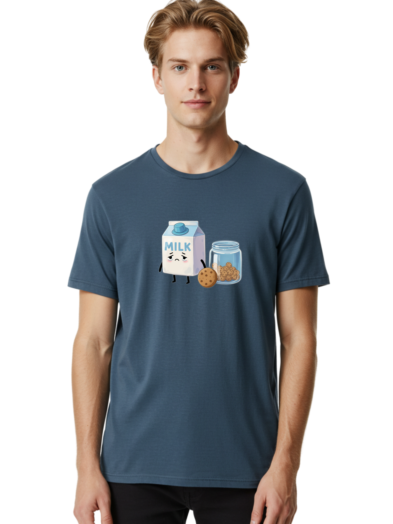 Sad-Milk-3 Men'S Graphic Tee, 100% Cotton, Comfortable Casual Summer Wear, Machine Washable, Vintage Camera, Old Camera, Antique Camera, Black Camera, Classic Photography, Photography Equipment, Nostalgic Device, Film Camera, Camera Art Bai320