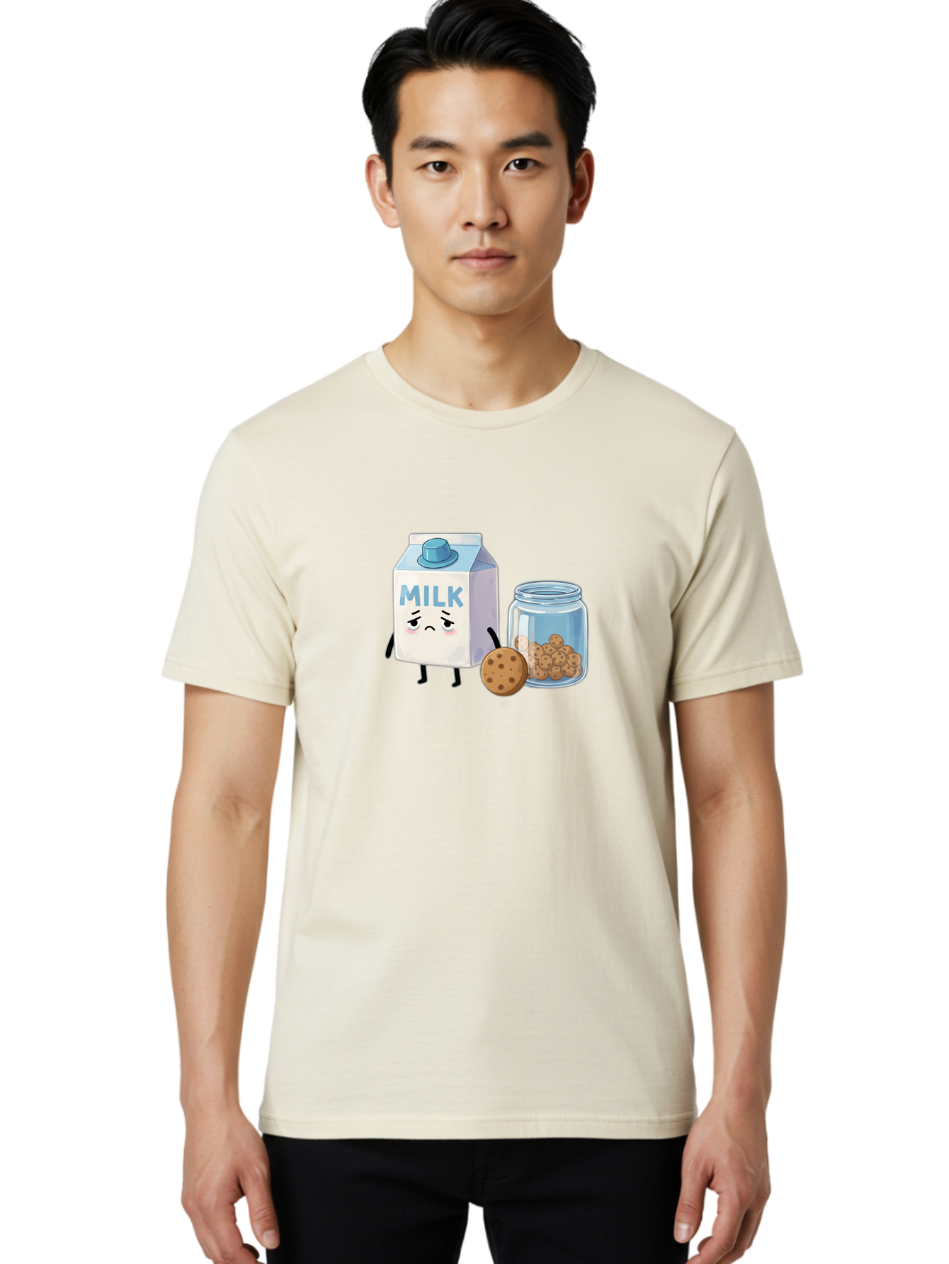 Sad-Milk-3 Men'S Graphic Tee, 100% Cotton, Comfortable Casual Summer Wear, Machine Washable, Vintage Camera, Old Camera, Antique Camera, Black Camera, Classic Photography, Photography Equipment, Nostalgic Device, Film Camera, Camera Art Bai320