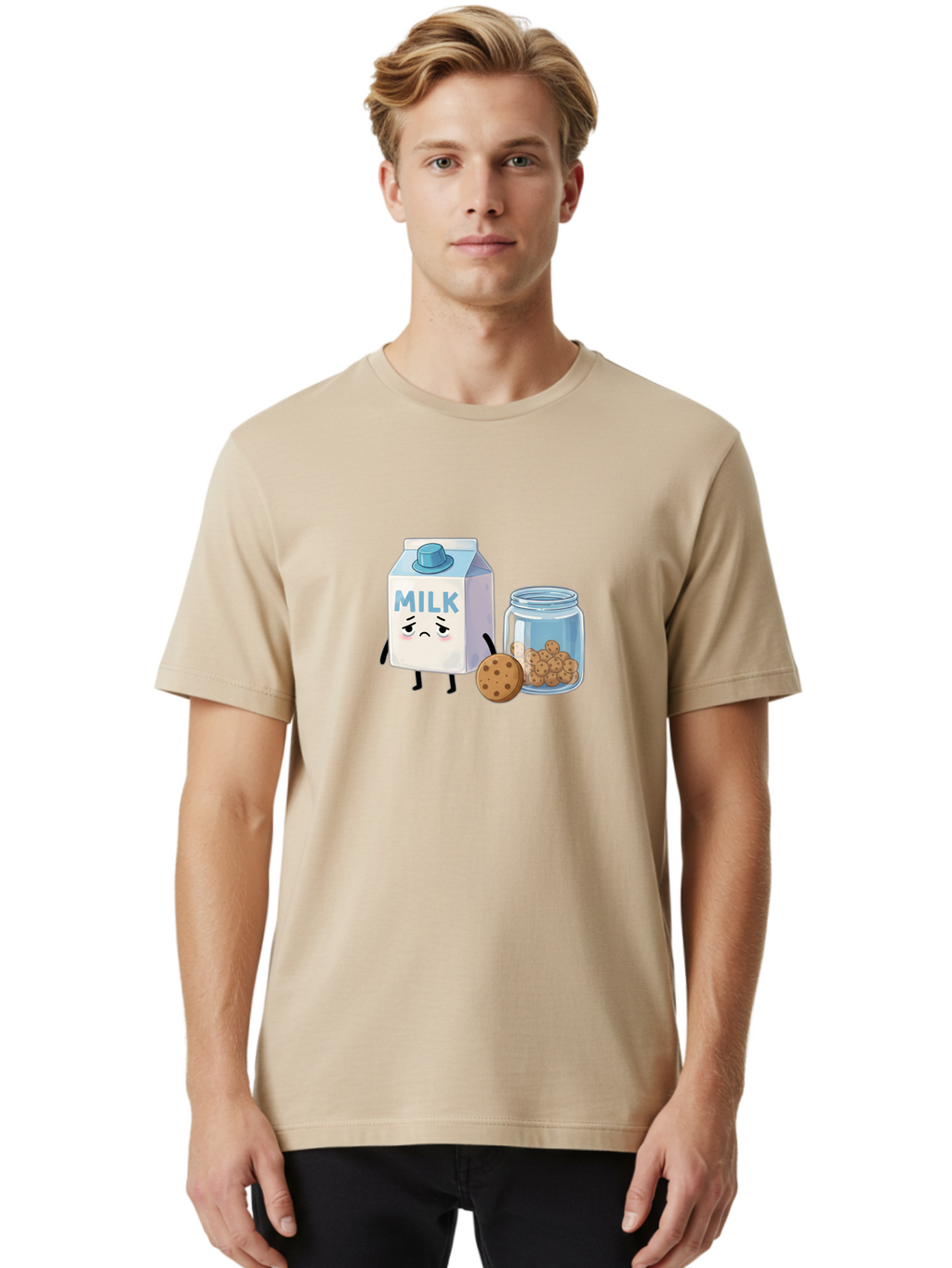 Sad-Milk-3 Men'S Graphic Tee, 100% Cotton, Comfortable Casual Summer Wear, Machine Washable, Vintage Camera, Old Camera, Antique Camera, Black Camera, Classic Photography, Photography Equipment, Nostalgic Device, Film Camera, Camera Art Bai320