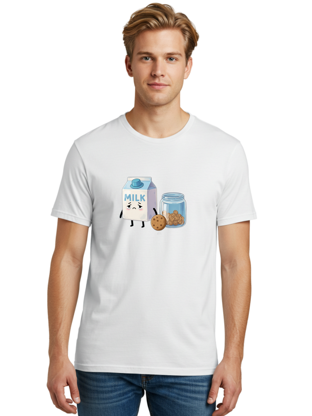 Sad-Milk-3 Men'S Graphic Tee, 100% Cotton, Comfortable Casual Summer Wear, Machine Washable, Vintage Camera, Old Camera, Antique Camera, Black Camera, Classic Photography, Photography Equipment, Nostalgic Device, Film Camera, Camera Art Bai320