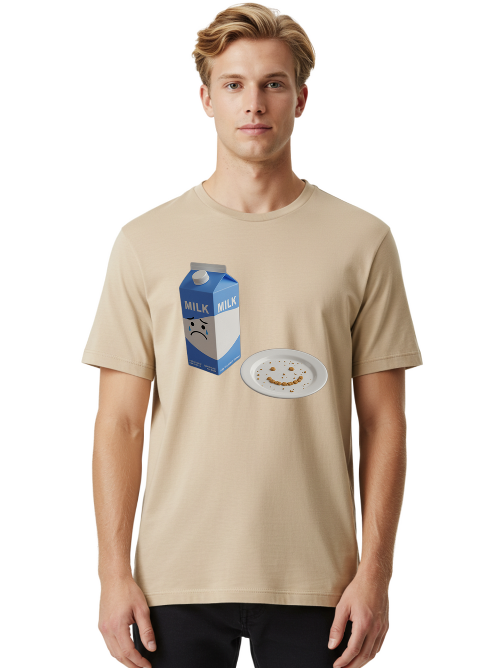 Sad-Milk-4 Men'S Graphic Tee, 100% Cotton, Comfortable Casual Summer Wear, Machine Washable, Vintage Camera, Old Camera, Antique Camera, Black Camera, Classic Photography, Photography Equipment, Nostalgic Device, Film Camera, Camera Art Bai321