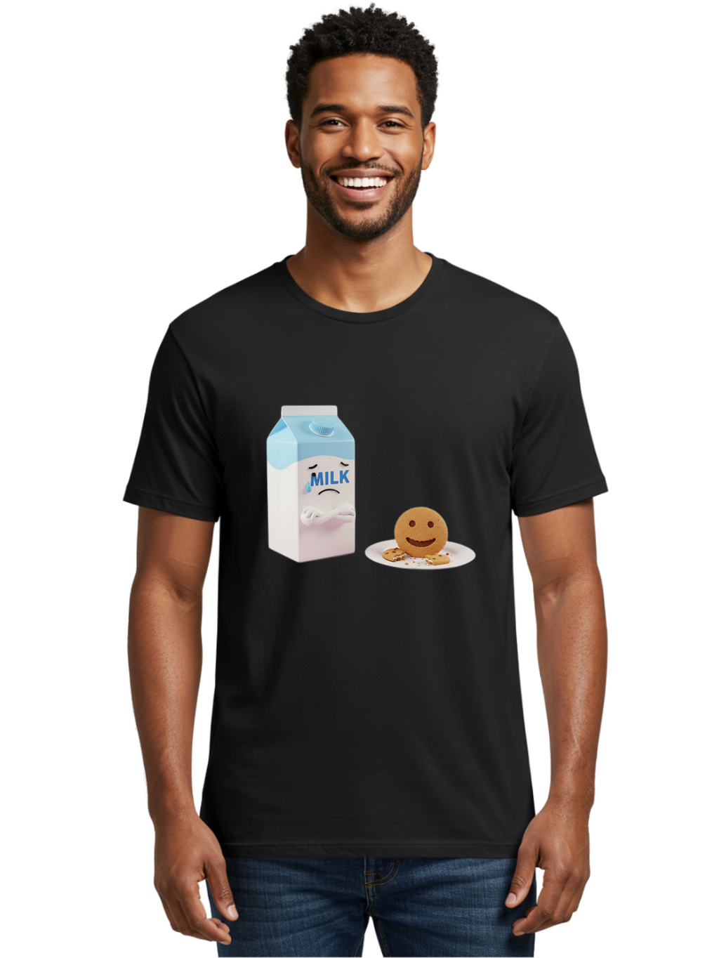 Sad-Milk-6 Men'S Graphic Tee, 100% Cotton, Comfortable Casual Summer Wear, Machine Washable, Vintage Camera, Old Camera, Antique Camera, Black Camera, Classic Photography, Photography Equipment, Nostalgic Device, Film Camera, Camera Art Bai323