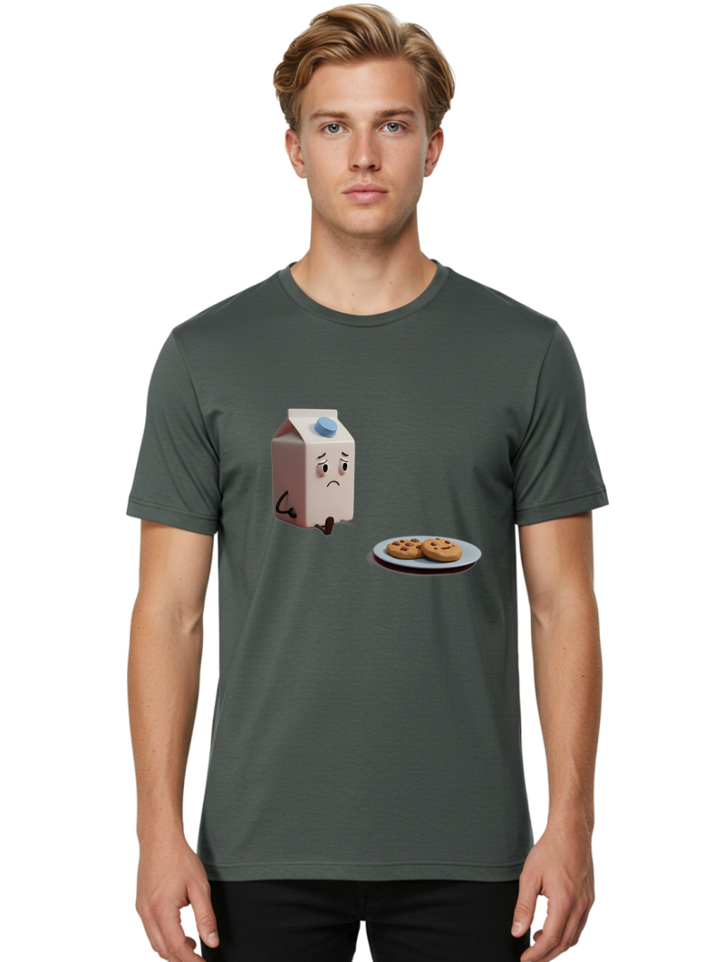Sad-Milk-7 Men'S Graphic Tee, 100% Cotton, Comfortable Casual Summer Wear, Machine Washable, Vintage Camera, Old Camera, Antique Camera, Black Camera, Classic Photography, Photography Equipment, Nostalgic Device, Film Camera, Camera Art Bai324