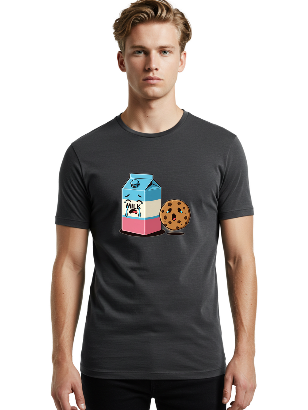Sad-Milk-And-Shocked-Cookie Men'S Graphic Tee, 100% Cotton, Comfortable Casual Summer Wear, Machine Washable, Vintage Camera, Old Camera, Antique Camera, Black Camera, Classic Photography, Photography Equipment, Nostalgic Device, Film Camera, Bai328