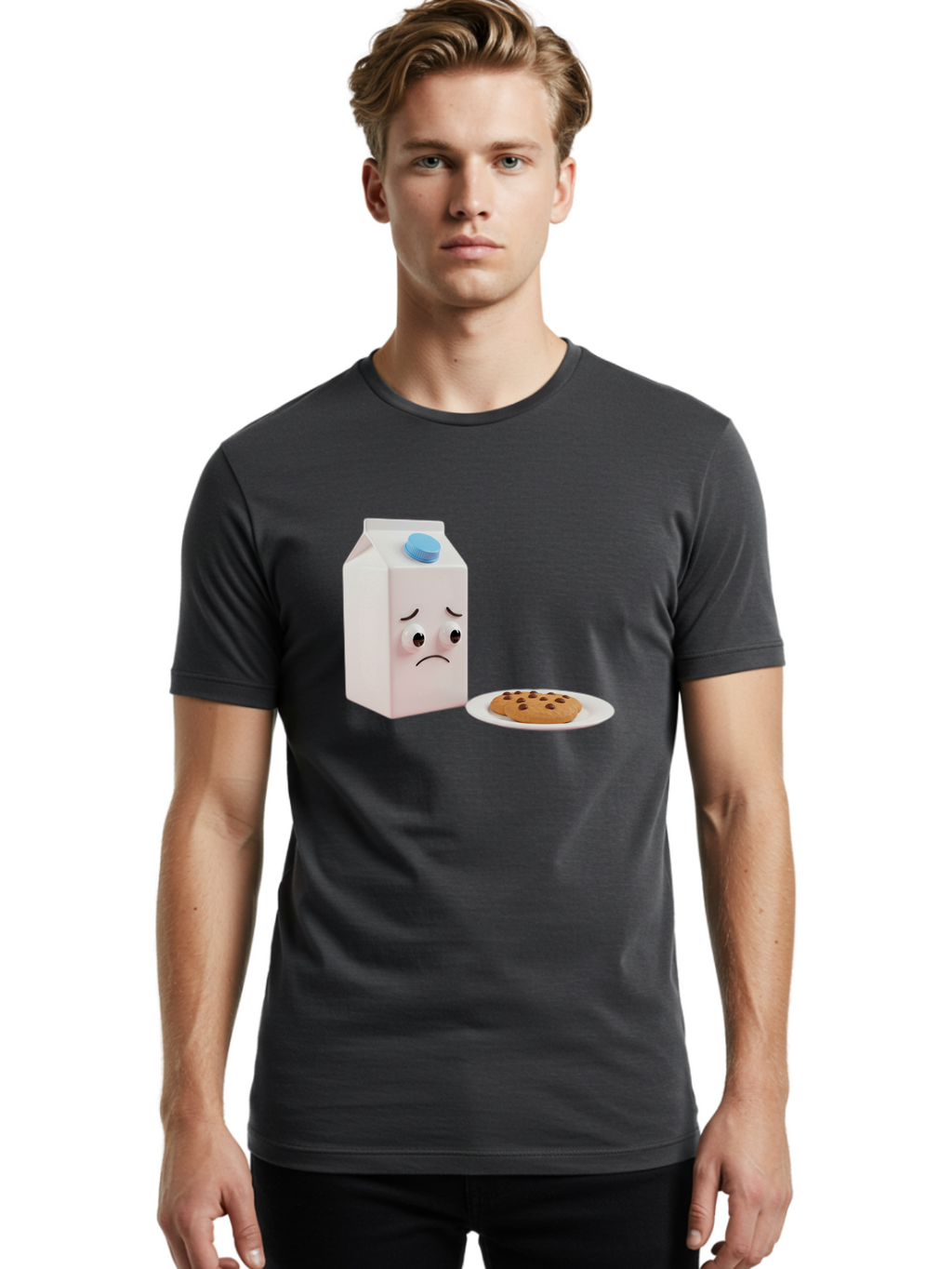Sad-Milk-Carton-1 Men'S Graphic Tee, 100% Cotton, Comfortable Casual Summer Wear, Machine Washable, Vintage Camera, Old Camera, Antique Camera, Black Camera, Classic Photography, Photography Equipment, Nostalgic Device, Film Camera, Camera Art Bai329
