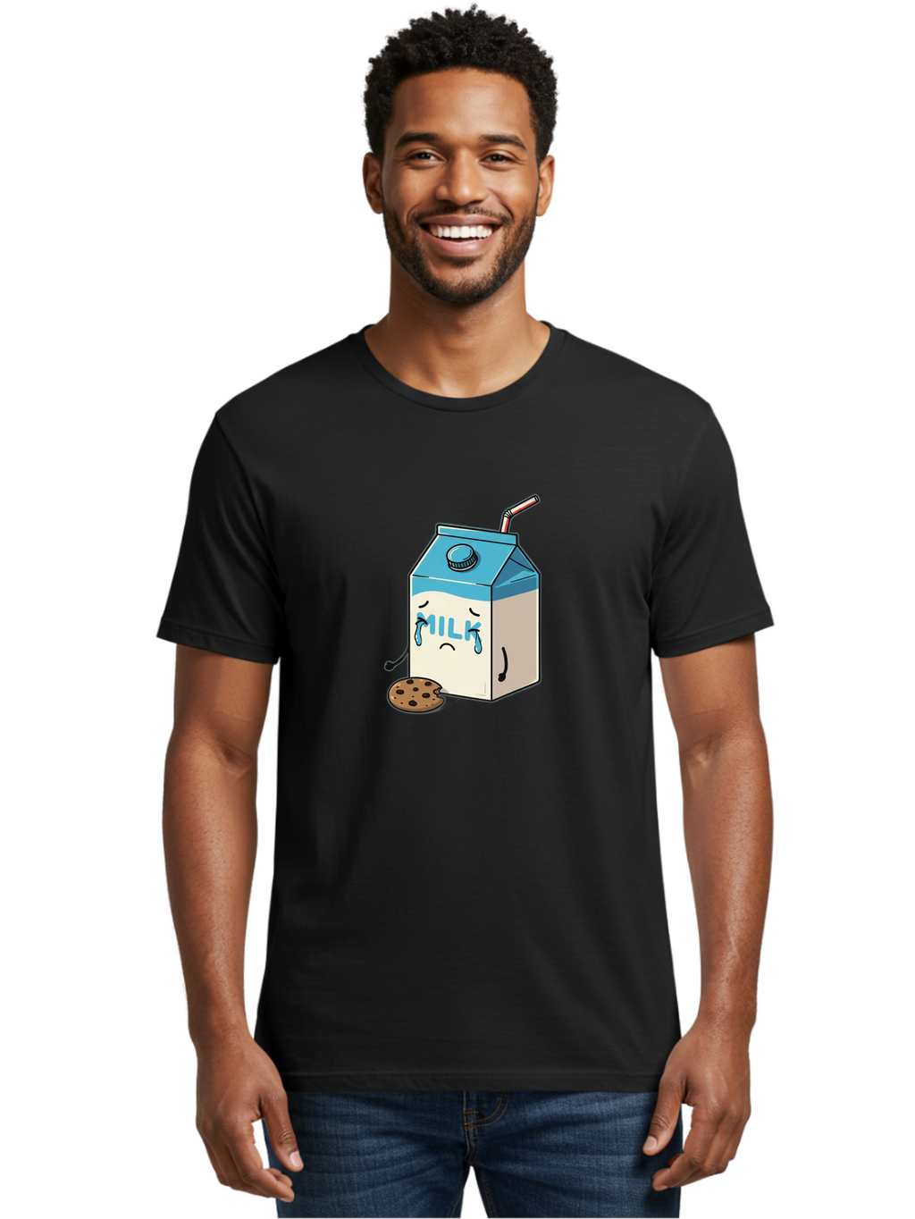 Sad-Milk-Carton-2 Men'S Graphic Tee, 100% Cotton, Comfortable Casual Summer Wear, Machine Washable, Vintage Camera, Old Camera, Antique Camera, Black Camera, Classic Photography, Photography Equipment, Nostalgic Device, Film Camera, Camera Art Bai330